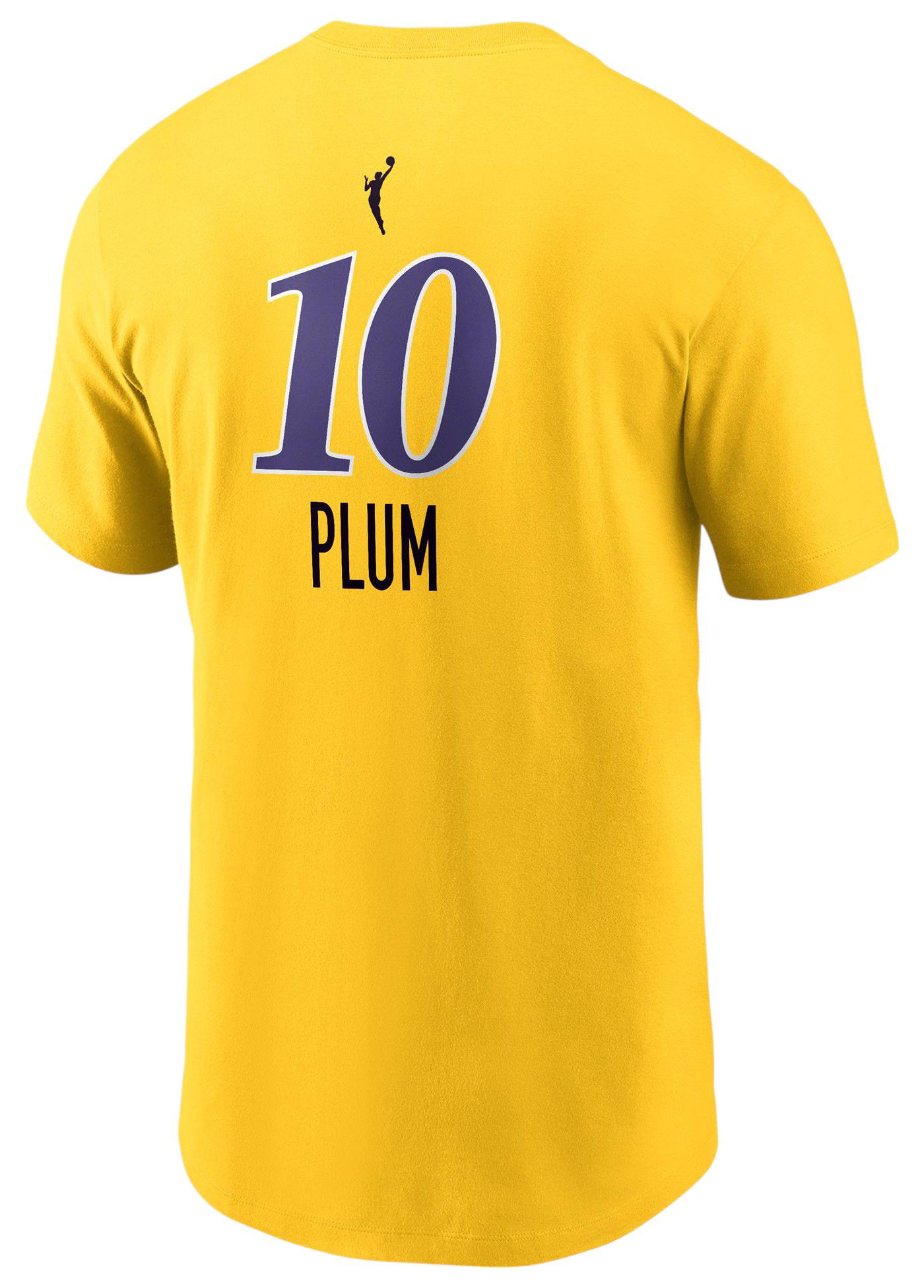 Nike Adult Los Angeles Sparks Kelsey Plum #10 Yellow T-Shirt product image