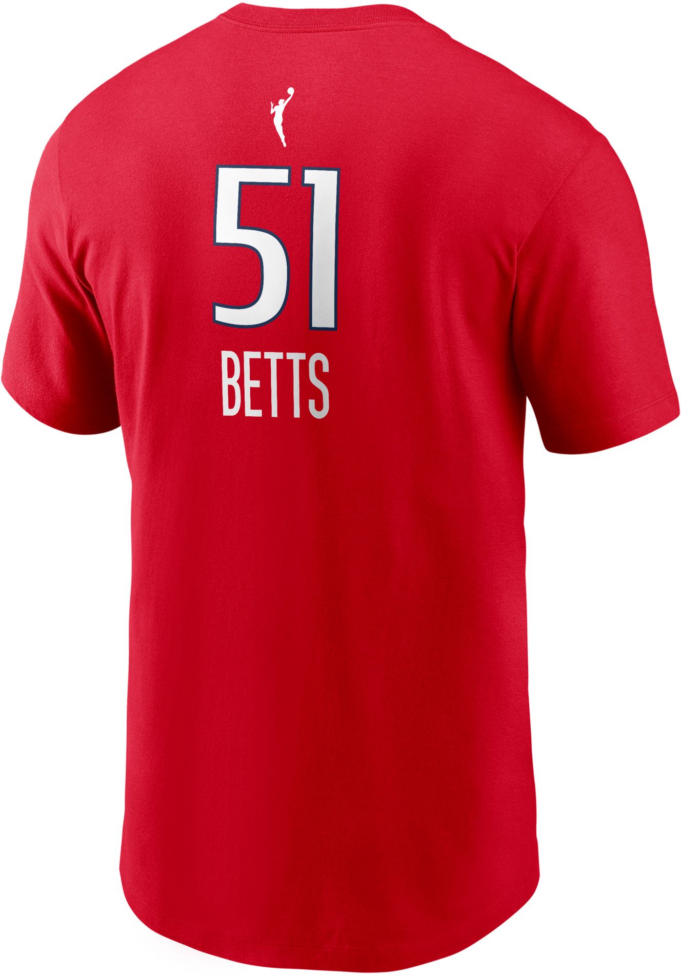 Nike Men's Washington Mystics Lauren Betts #51 Red T-Shirt product image