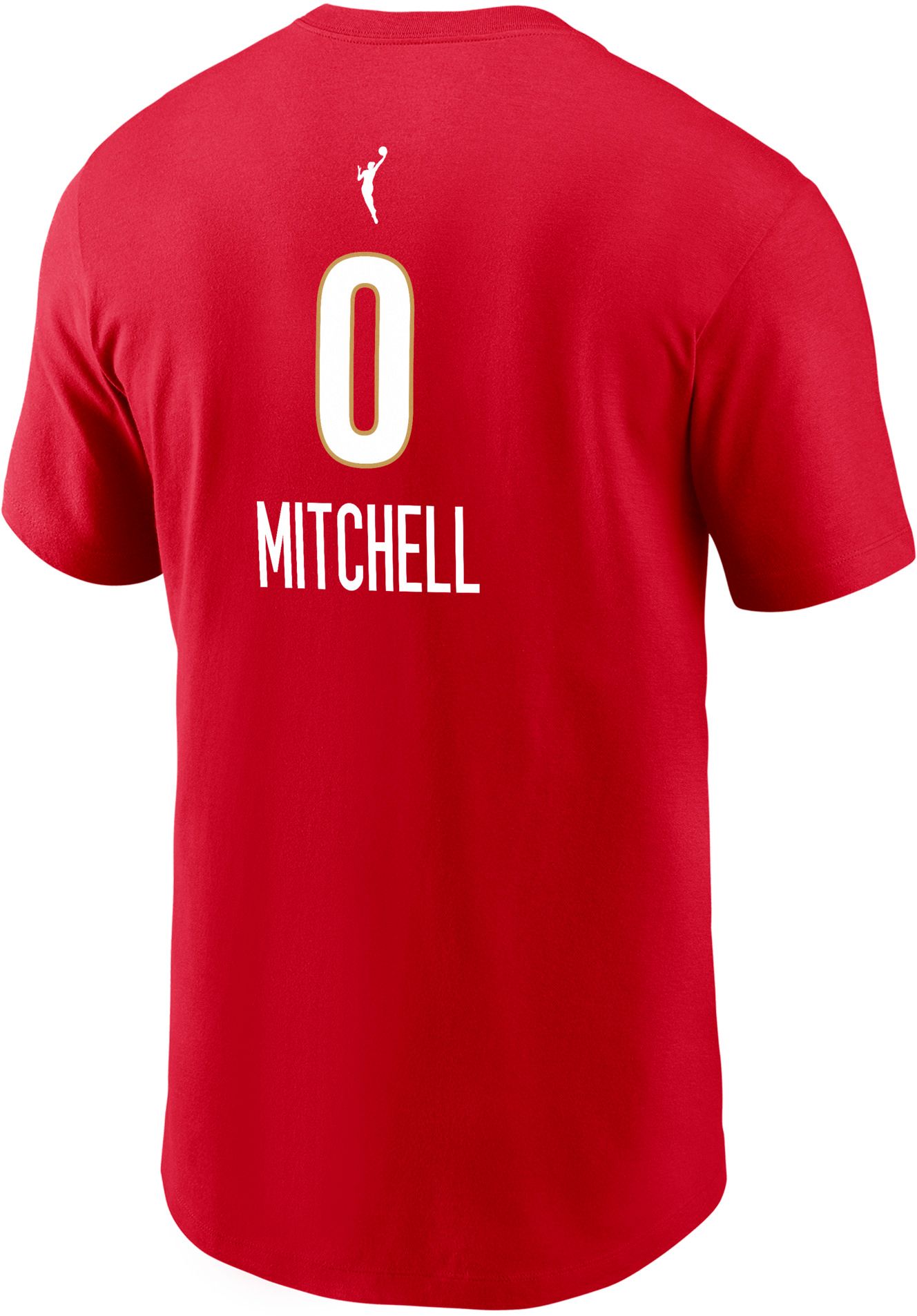 Nike Men's Indiana Fever Kelsey Mitchell #0 Red  Rebel T-Shirt product image