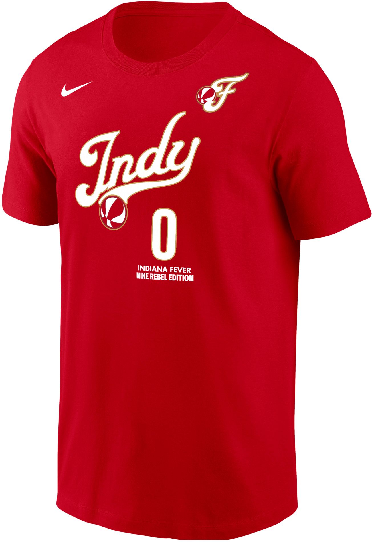 Nike Men's Indiana Fever Kelsey Mitchell #0 Red  Rebel T-Shirt product image