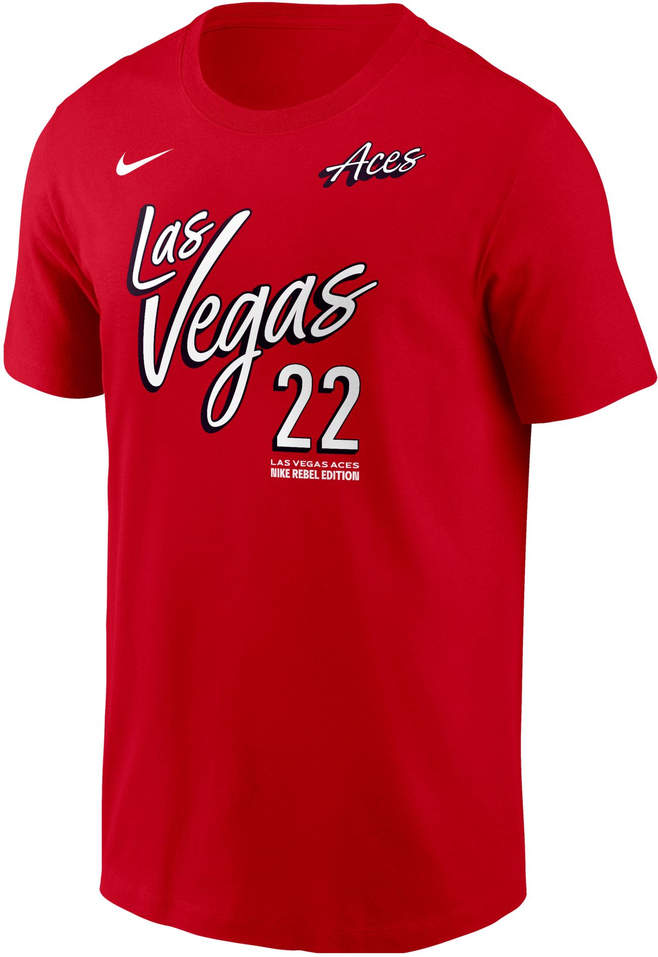 Nike Men's Las Vegas Aces A'ja Wilson #22 Red  Rebel T-Shirt product image