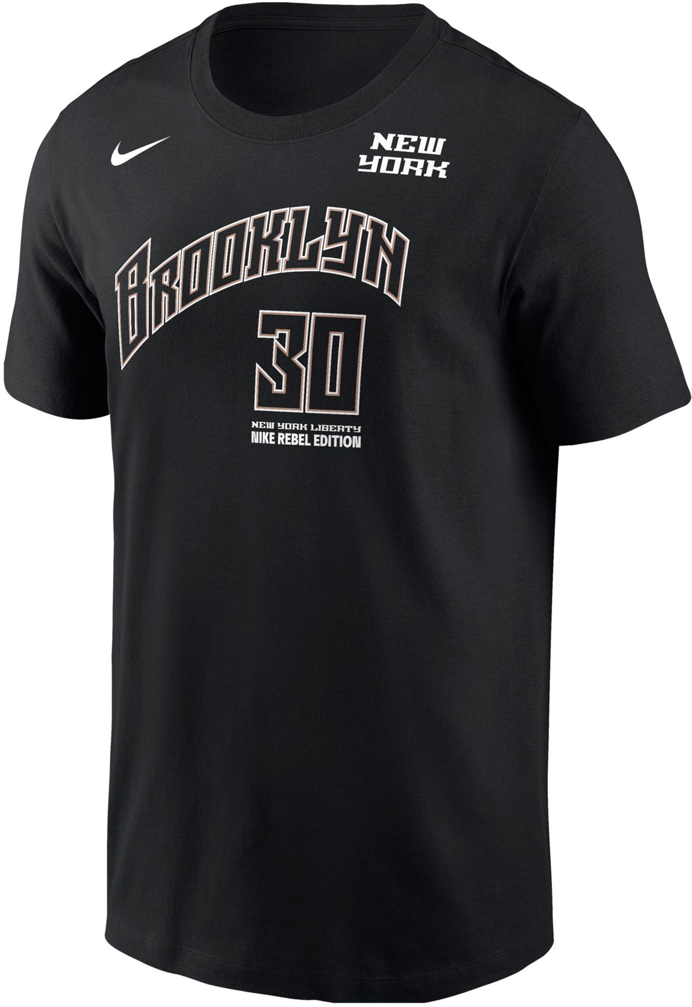 Nike Men's New York Liberty Breanna Stewart #30 Black  Rebel T-Shirt product image