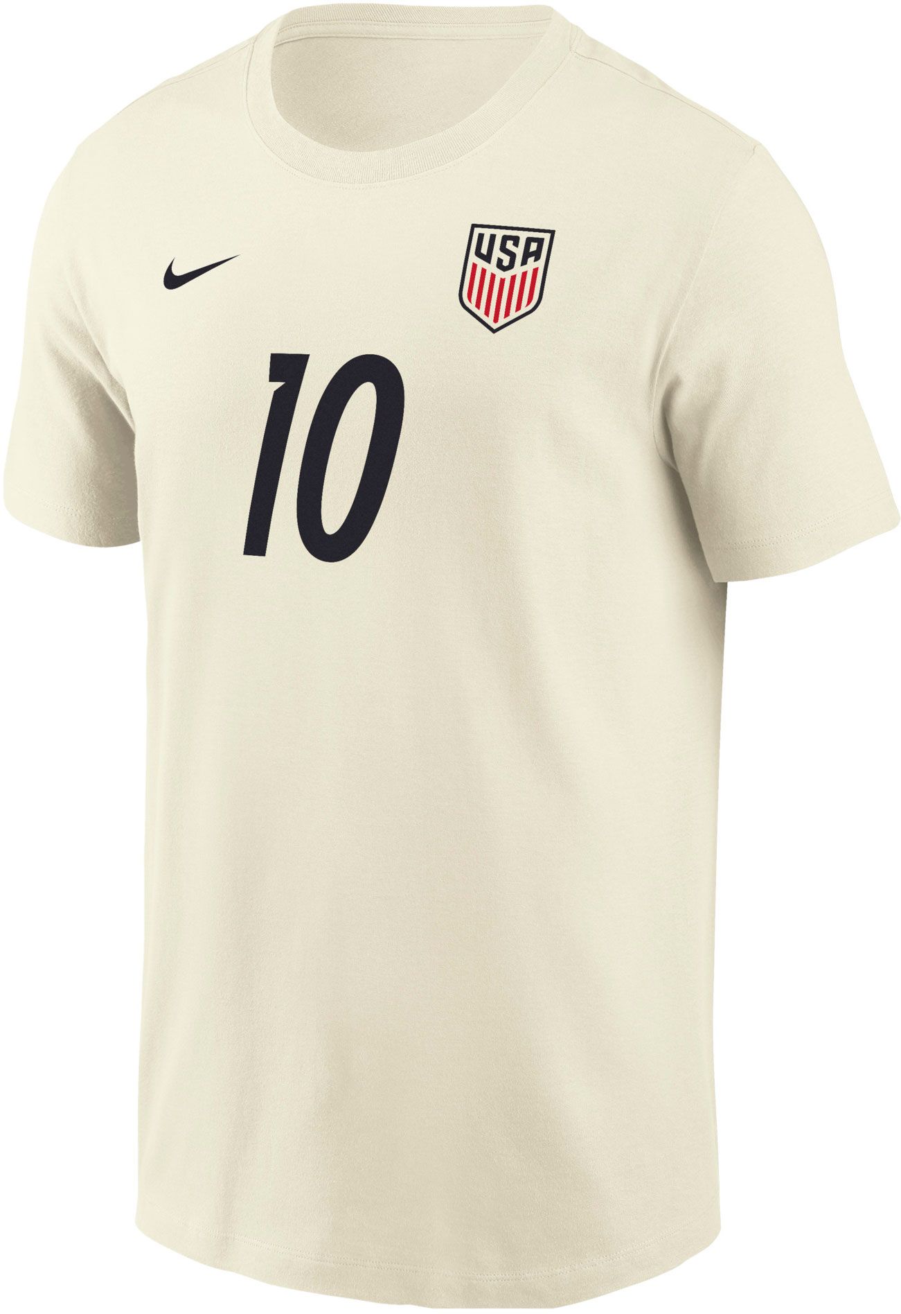 Nike Adult USMNT Christian Pulisic #10 Off-White 2026 T-Shirt product image