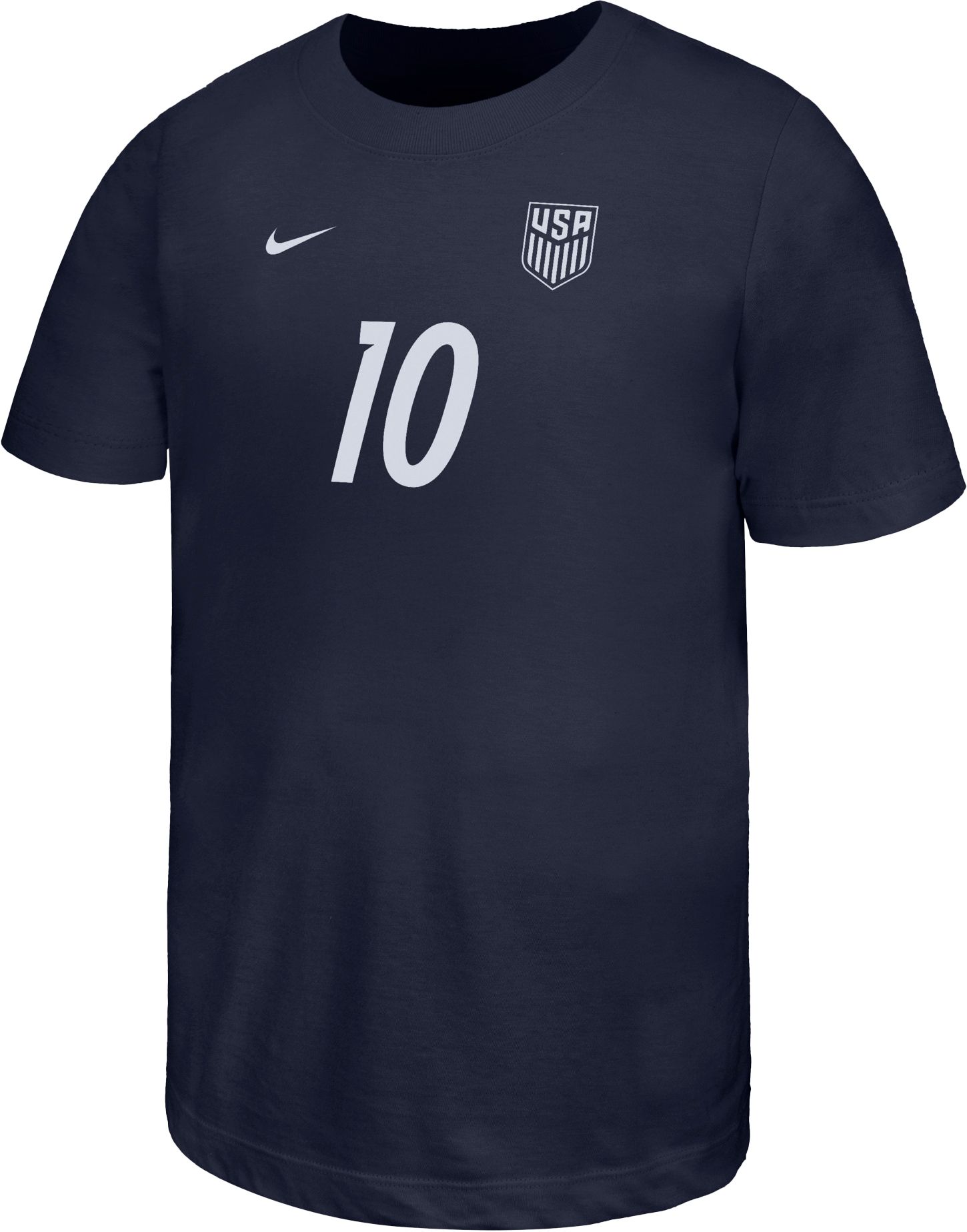 希少　支給品　NIKE ナイキ　千葉敬愛学園　サッカー部　ユニフォーム　10番 Nike Youth USMNT Christian Pulisic #10 Navy 2026 T-Shirt | Dick's