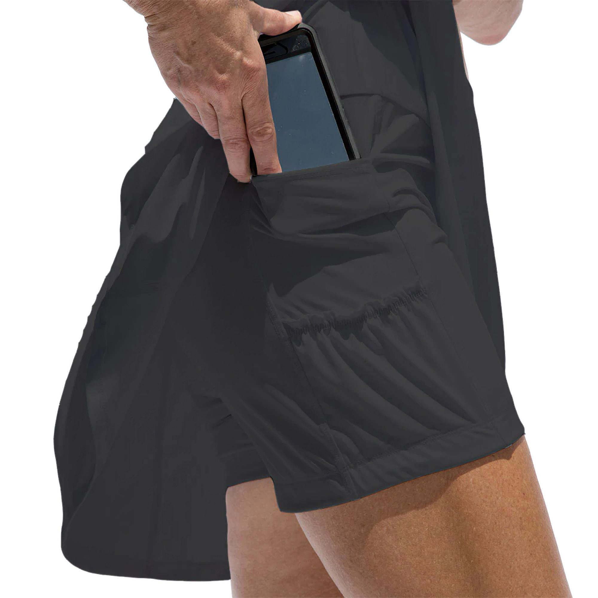 Pickleball Bella Women's Basic Black A-Line Skirt product image
