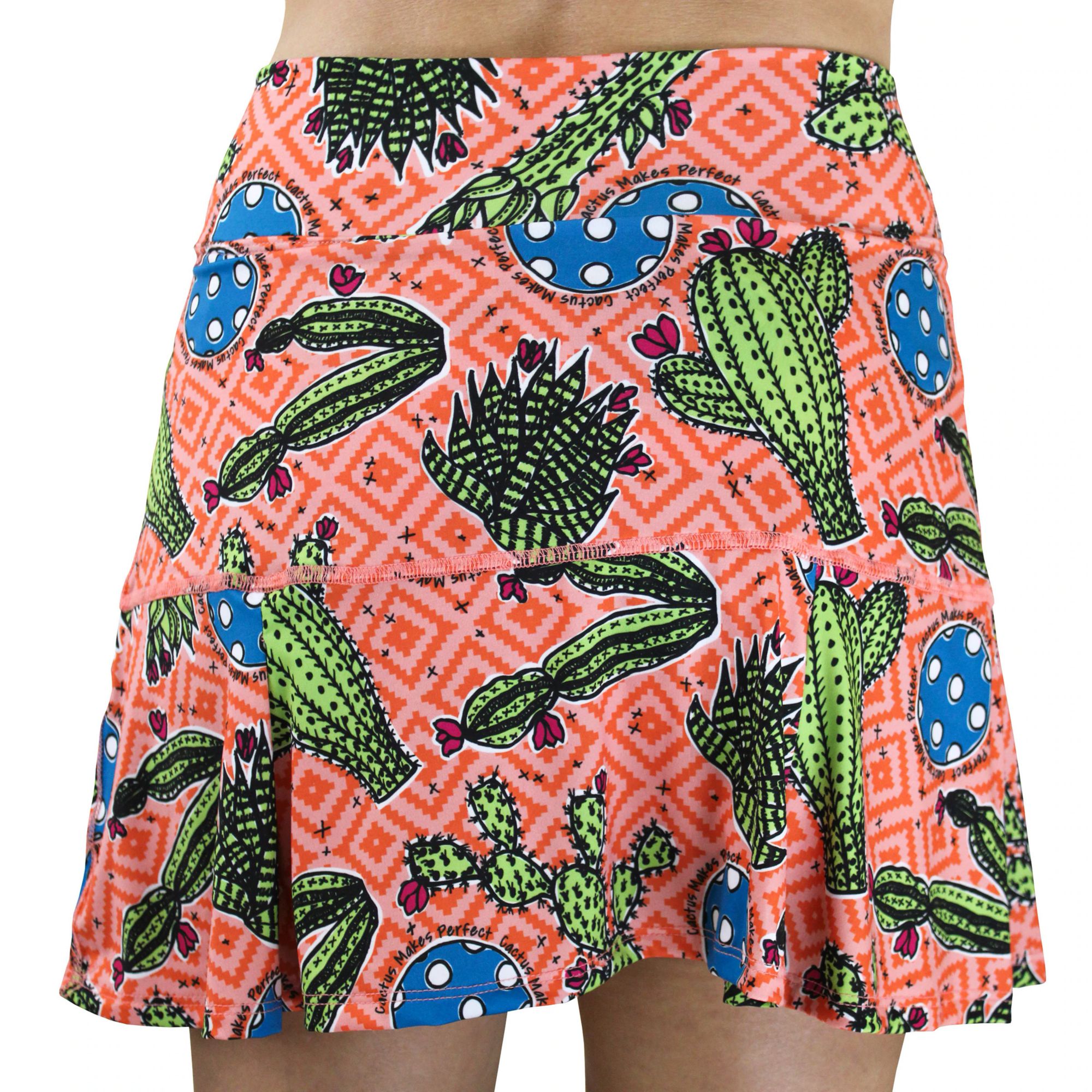 Pickleball Bella Women's Cactus Makes Perfect 1 Drop Pleat Skirt