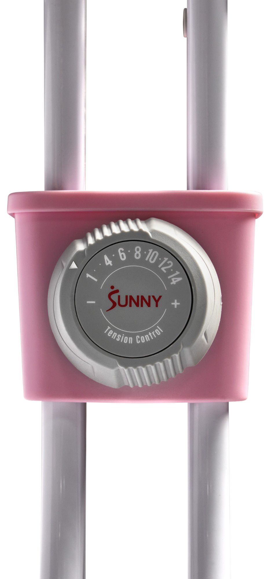 Sunny Health & Fitness Pink Foldable Magnetic Exercise X-Bike product image