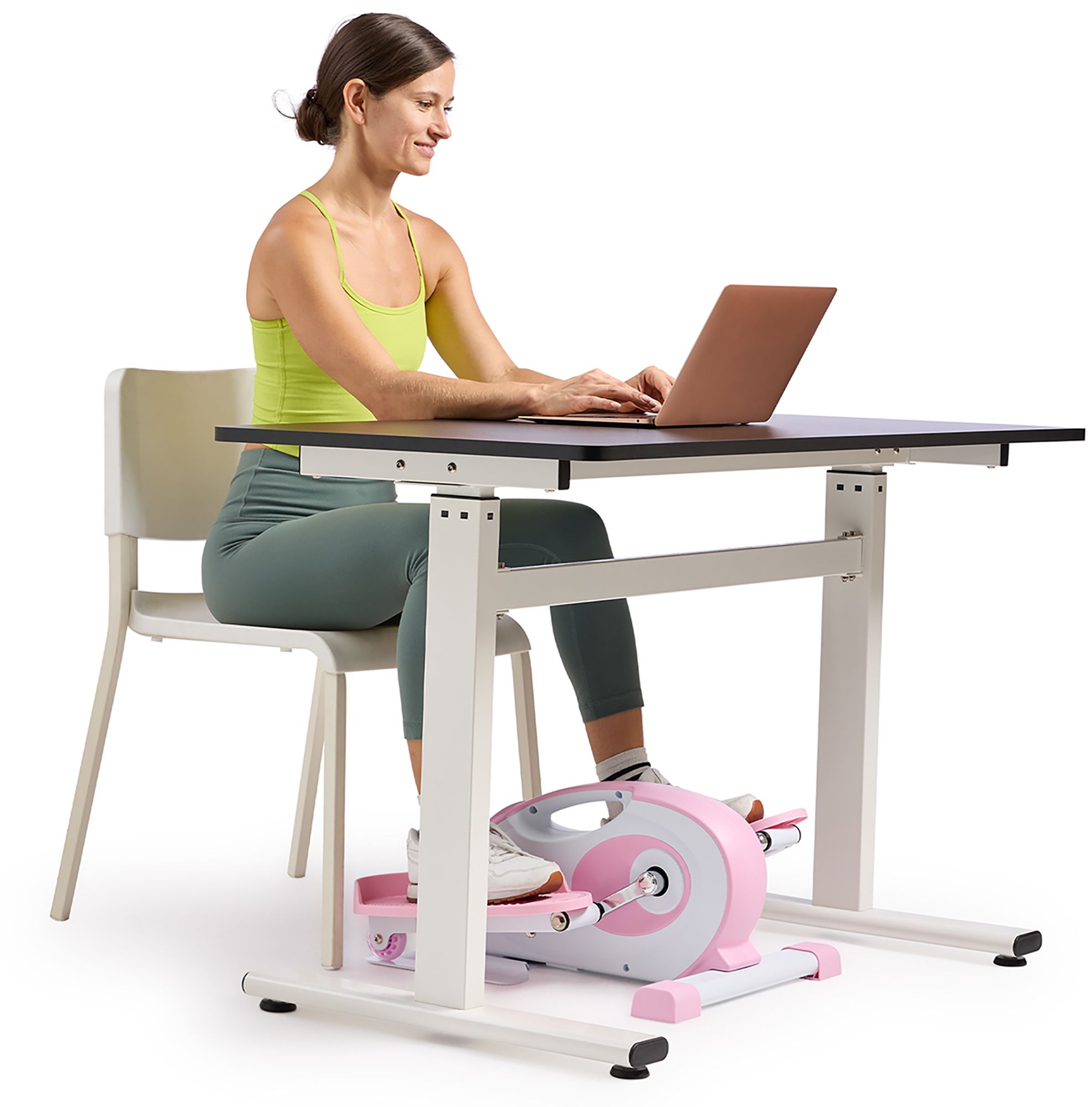 Sunny Health & Fitness Pink Smart Elliptical product image