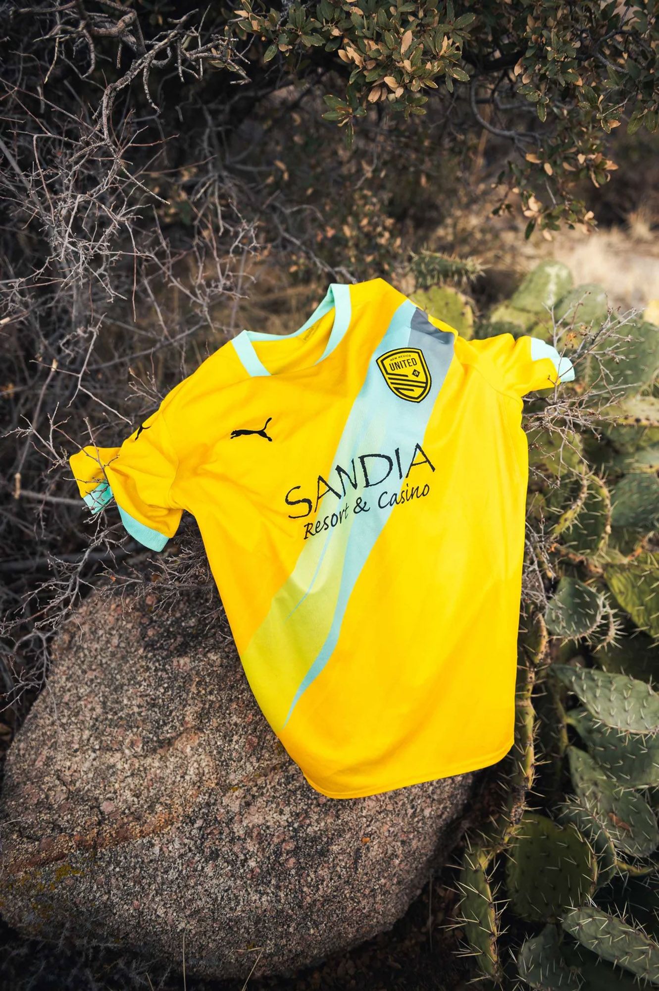 PUMA Youth New Mexico United 2025 Yellow Away Replica Jersey product image