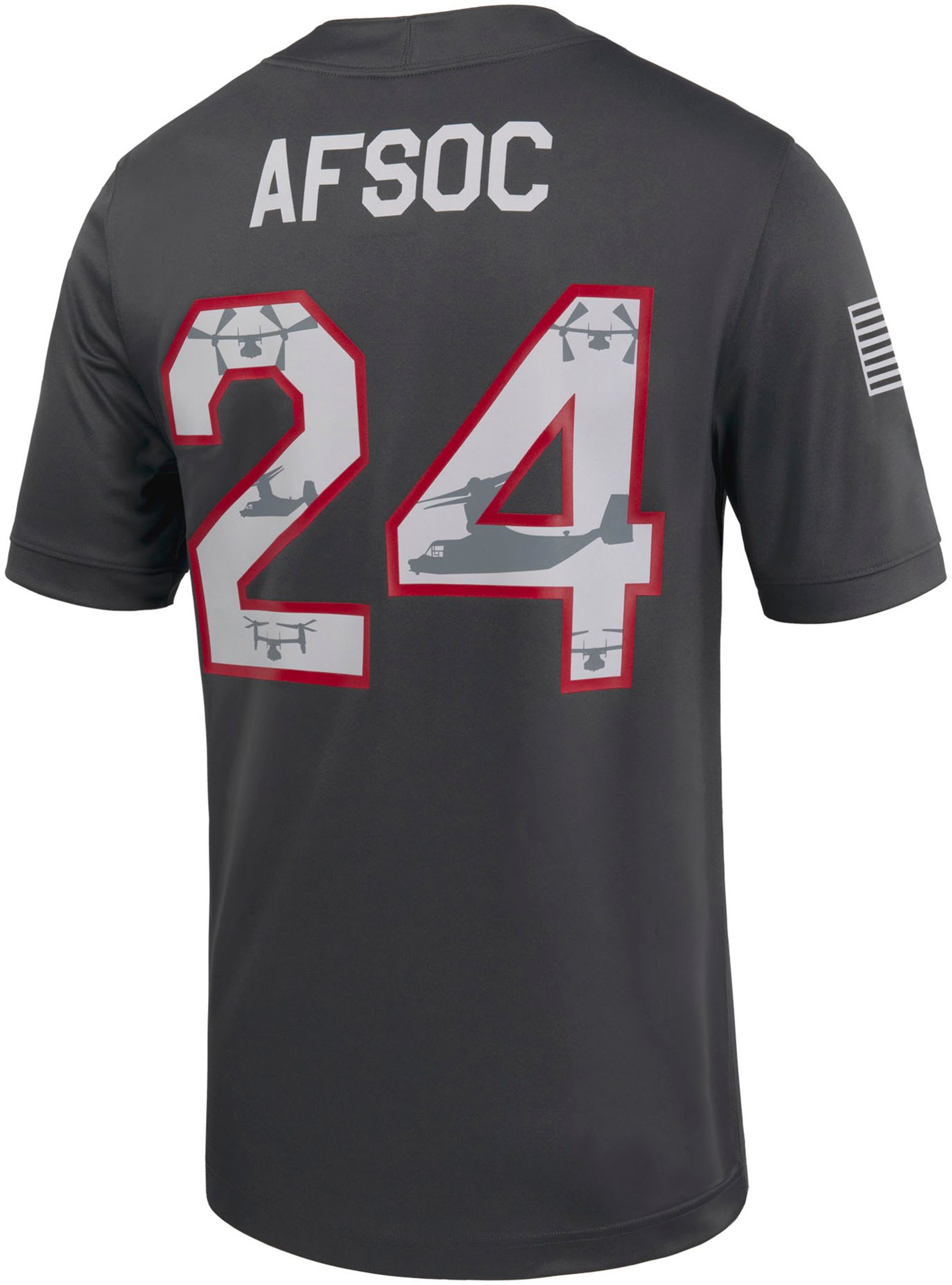 Nike Men's Air Force Falcons #24 Silver Untouchable Alternate Replica Football Jersey product image