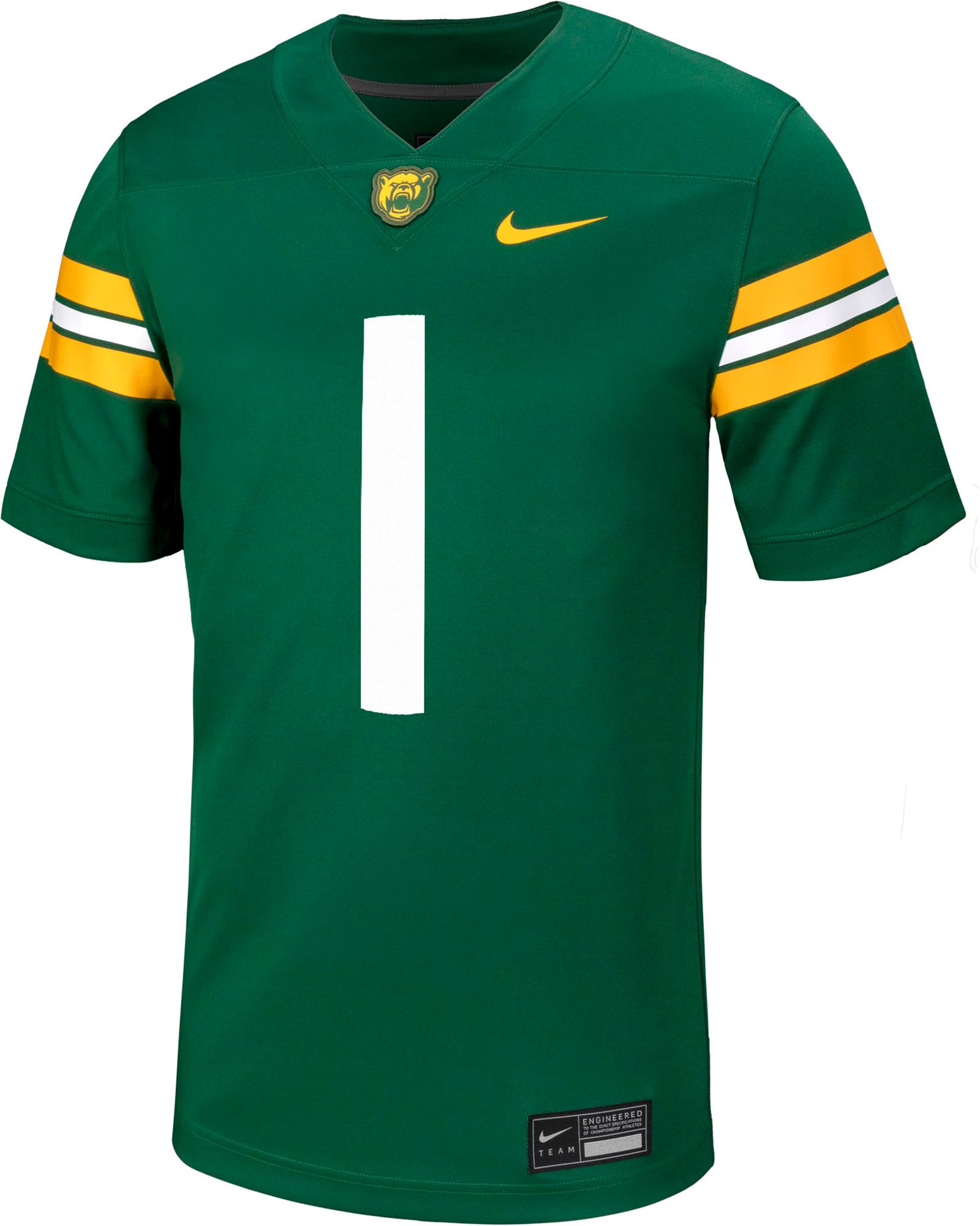 Nike Men's Baylor Bears #1 Green Replica Football Jersey product image