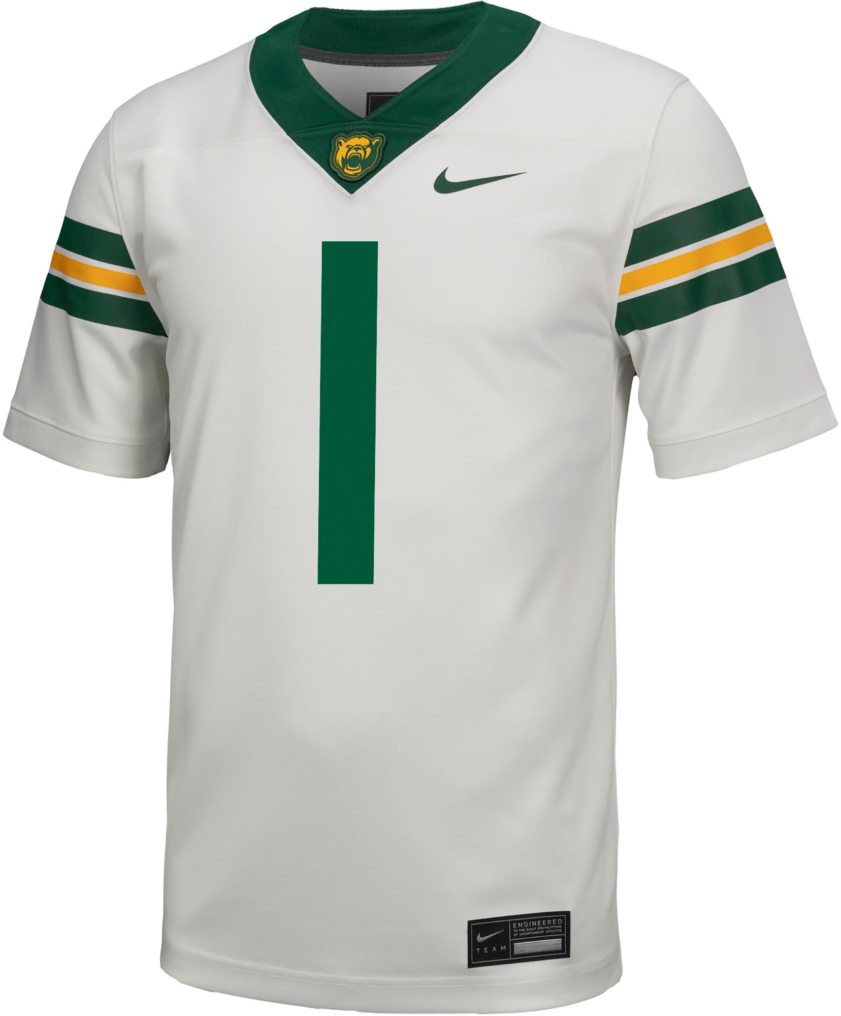Nike Men's Baylor Bears #1 White Replica Football Jersey product image