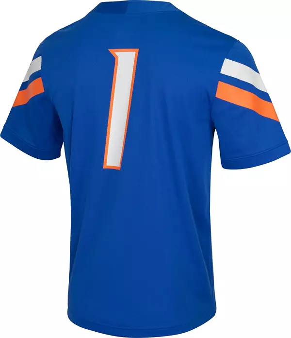 Nike Men's Boise State Broncos #1 Blue Dri-FIT Game Football Jersey
