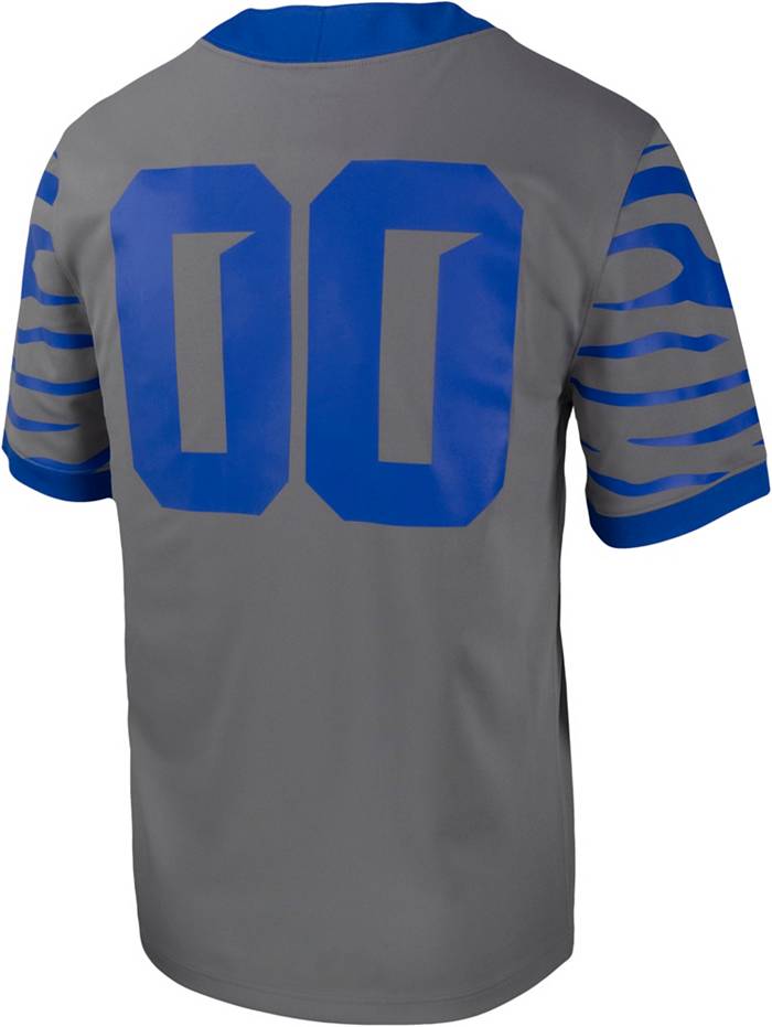 Nike Men's Memphis Tigers #00 Grey Replica Alternate Football Jersey
