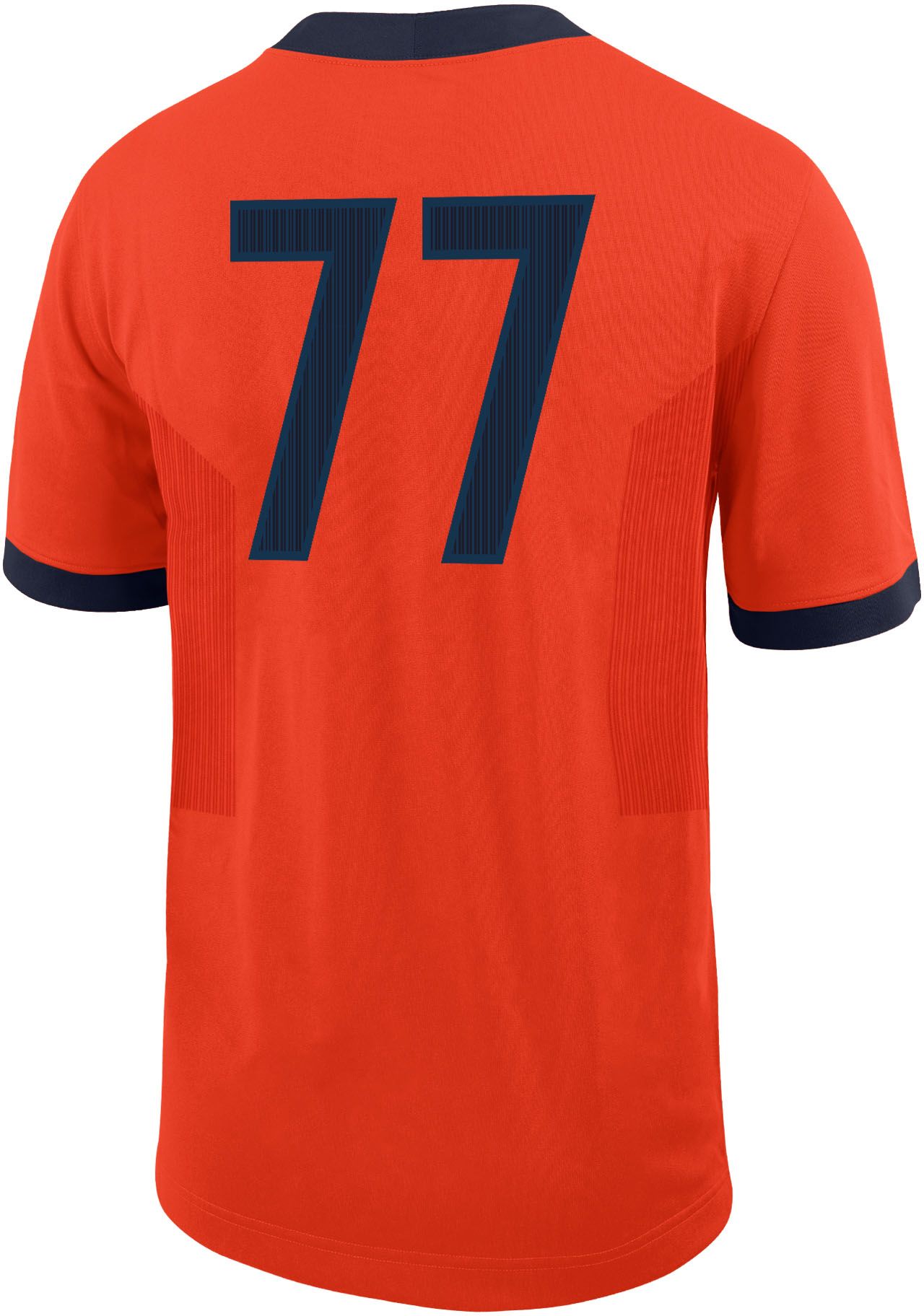 Nike Men's Illinois Fighting Illini #77 Orange Untouchable Game Football Jersey