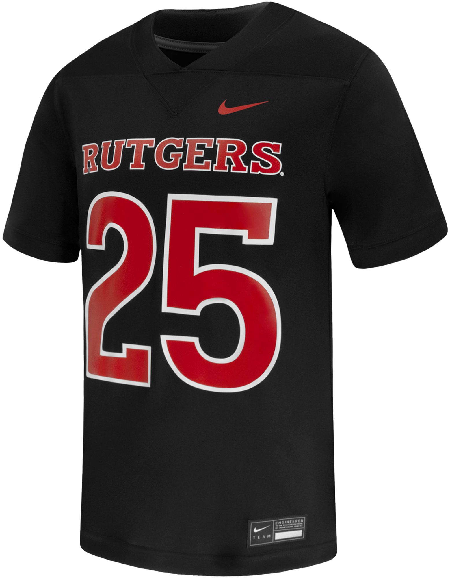 Nike Men's Rutgers Scarlet Knights Black Replica Alternate Football Jersey product image