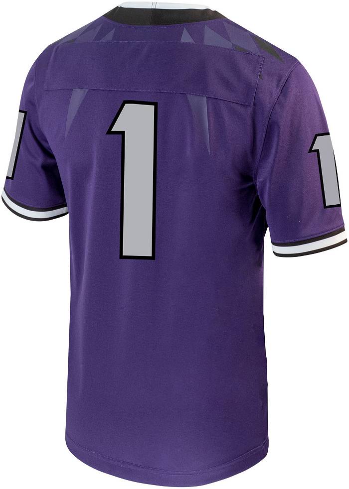 Nike Men's TCU Horned Frogs #1 Purple Untouchable Game Football Jersey