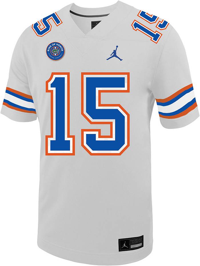 Men's Jordan Brand #1 Orange Florida Gators Team Replica Basketball Jersey Size: Large