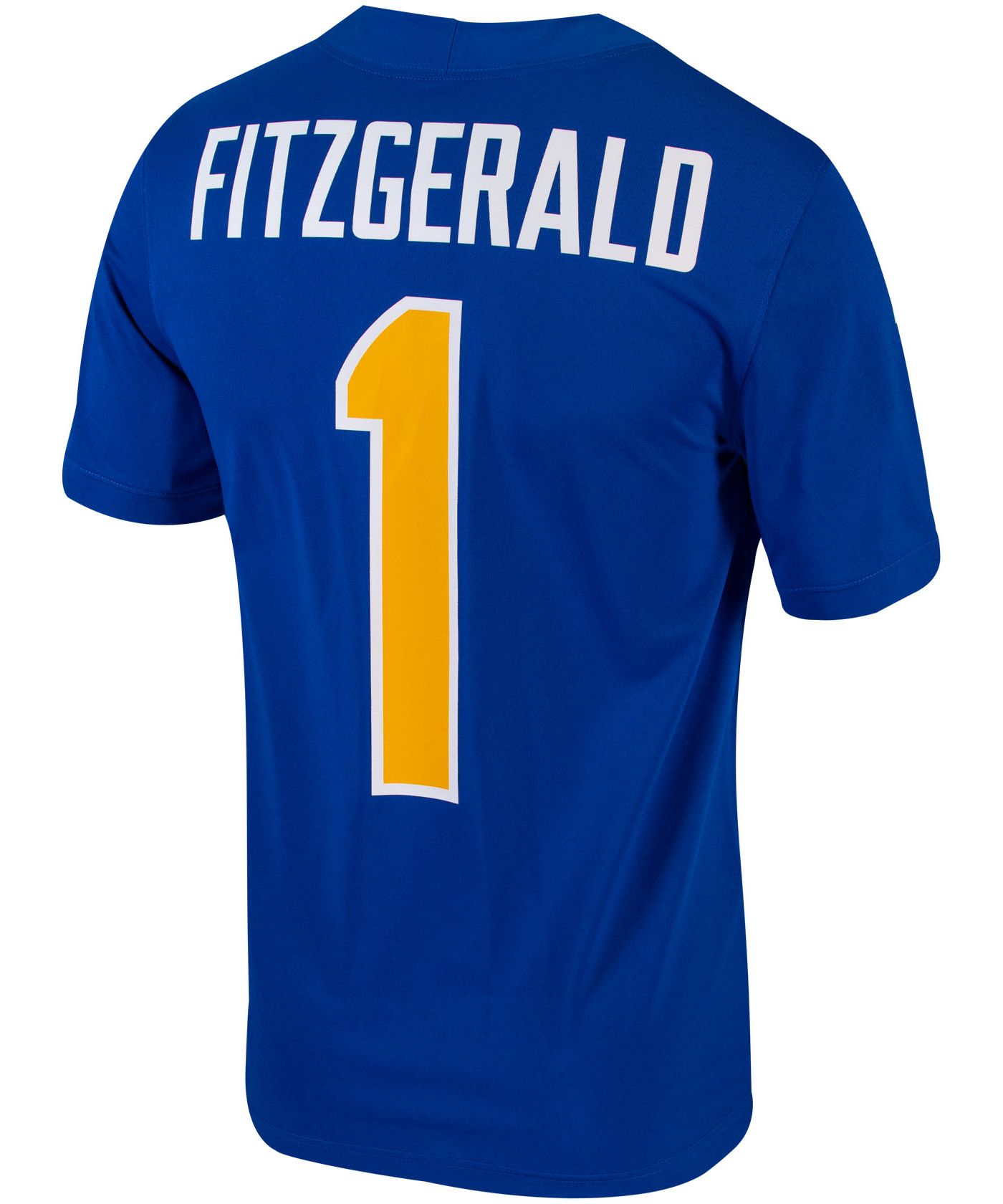 Nike Men s Pitt Panthers Larry Fitzgerald 1 Blue Untouchable Game Football Jersey Dick s Sporting Goods