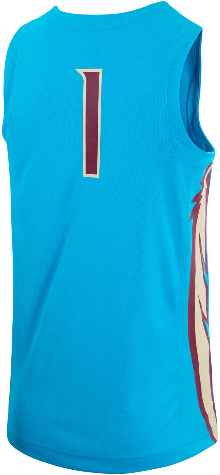 Men's Nike #1 Turquoise Florida State Seminoles Heritage Game Jersey Size: Small