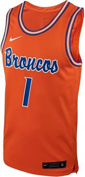 Men's Nike #1 Orange Boise State Broncos Retro Replica Basketball Jersey Size: Large