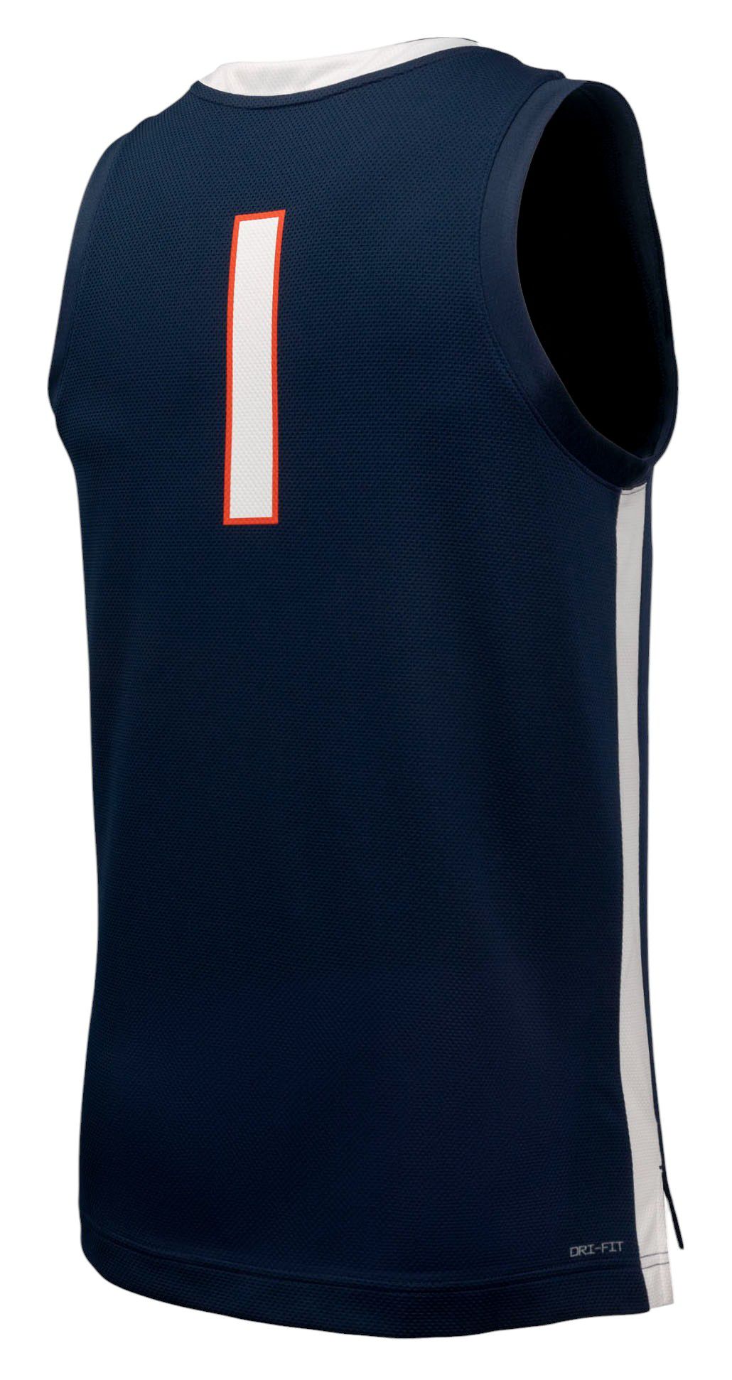 Nike Men's Virginia Cavaliers Blue Replica Basketball Jersey product image