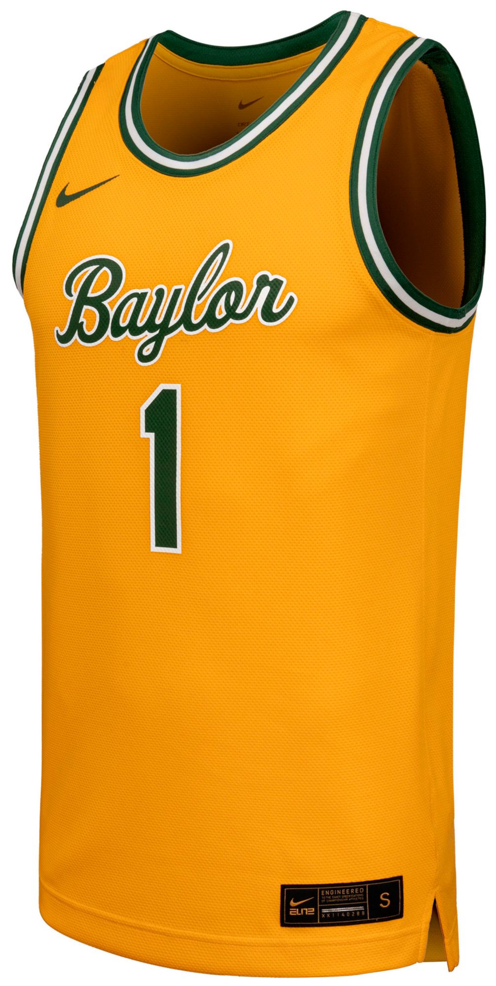 Nike Men's Baylor Bears Gold Replica Basketball Jersey product image