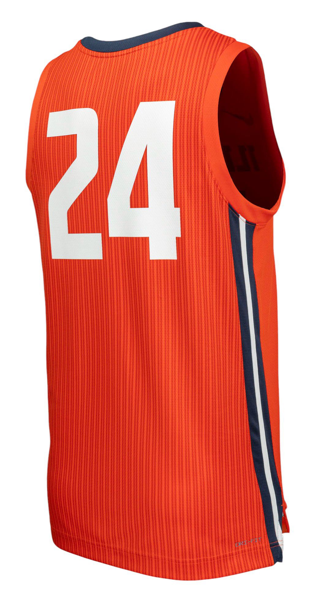 Nike Men's Illinois Fighting Illini Orange Replica Basketball Jersey product image