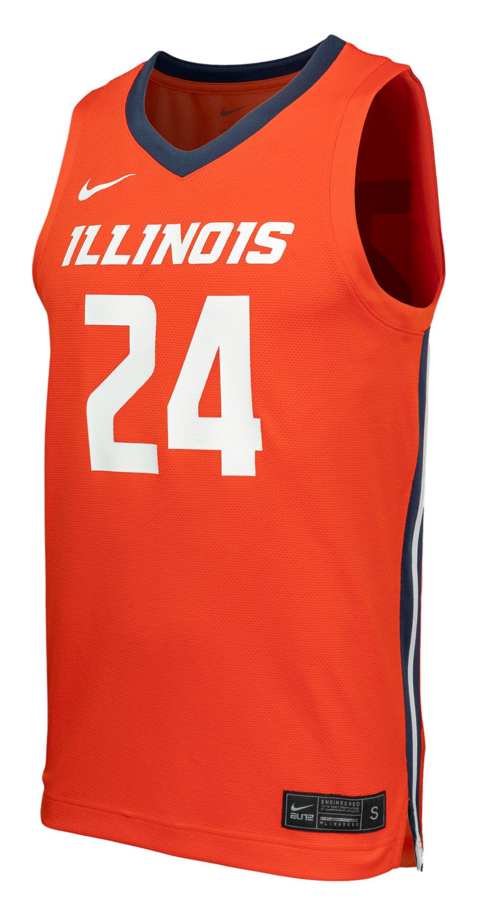 Nike Men's Illinois Fighting Illini Orange Replica Basketball Jersey product image