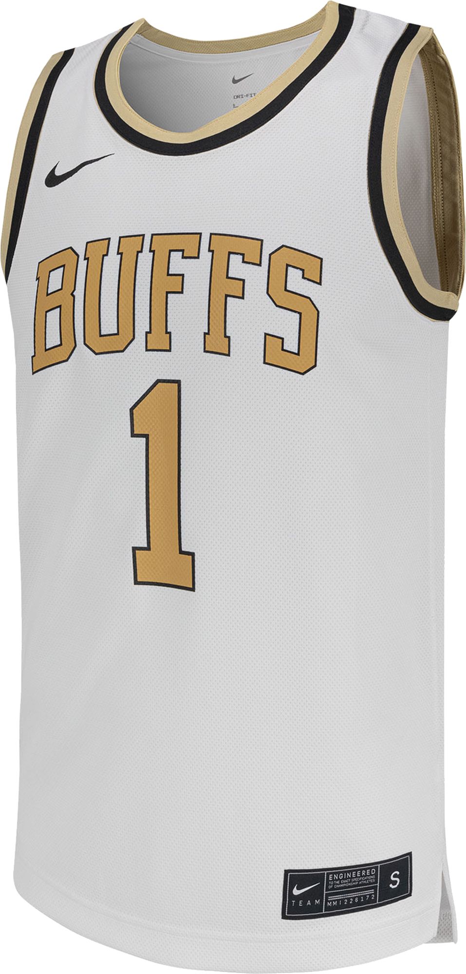 Nike Men's Colorado Buffaloes #1 Replica Basketball Jersey