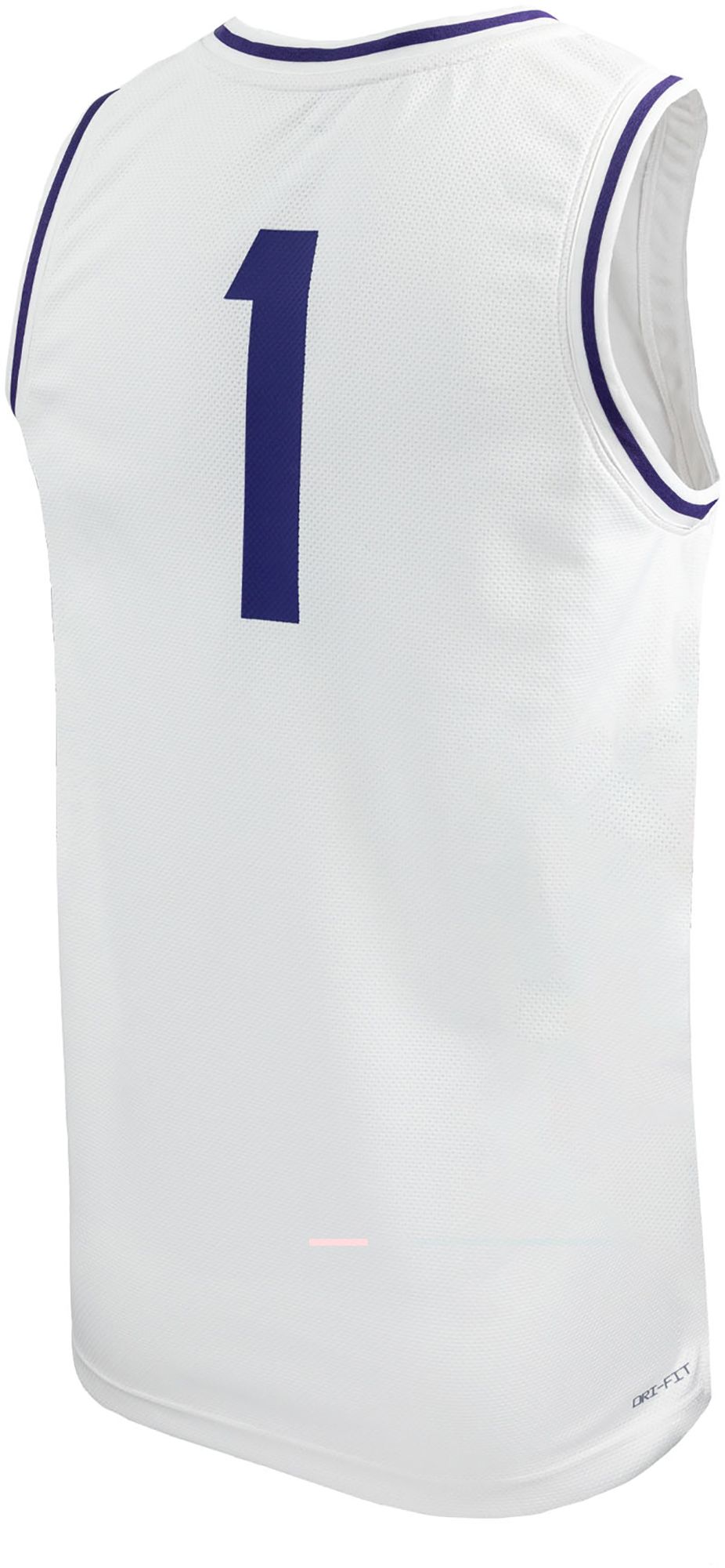 Nike Men's TCU Horned Frogs #1 White Replica Basketball Jersey product image