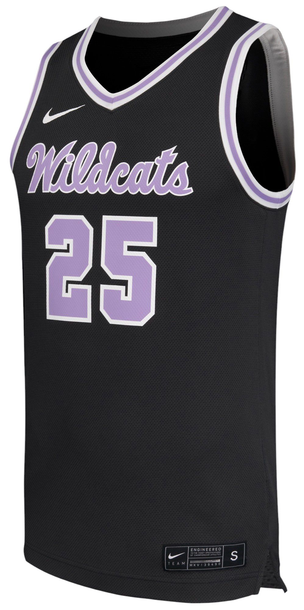 Nike Men's Kansas State Wildcats SilverGrey Replica Basketball Jersey product image