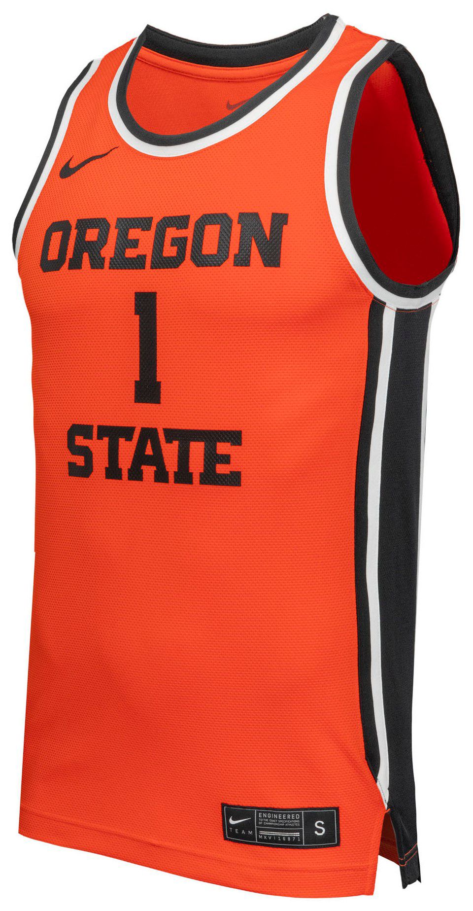 Nike Men's Oregon State Beavers Orange Replica Basketball Jersey product image