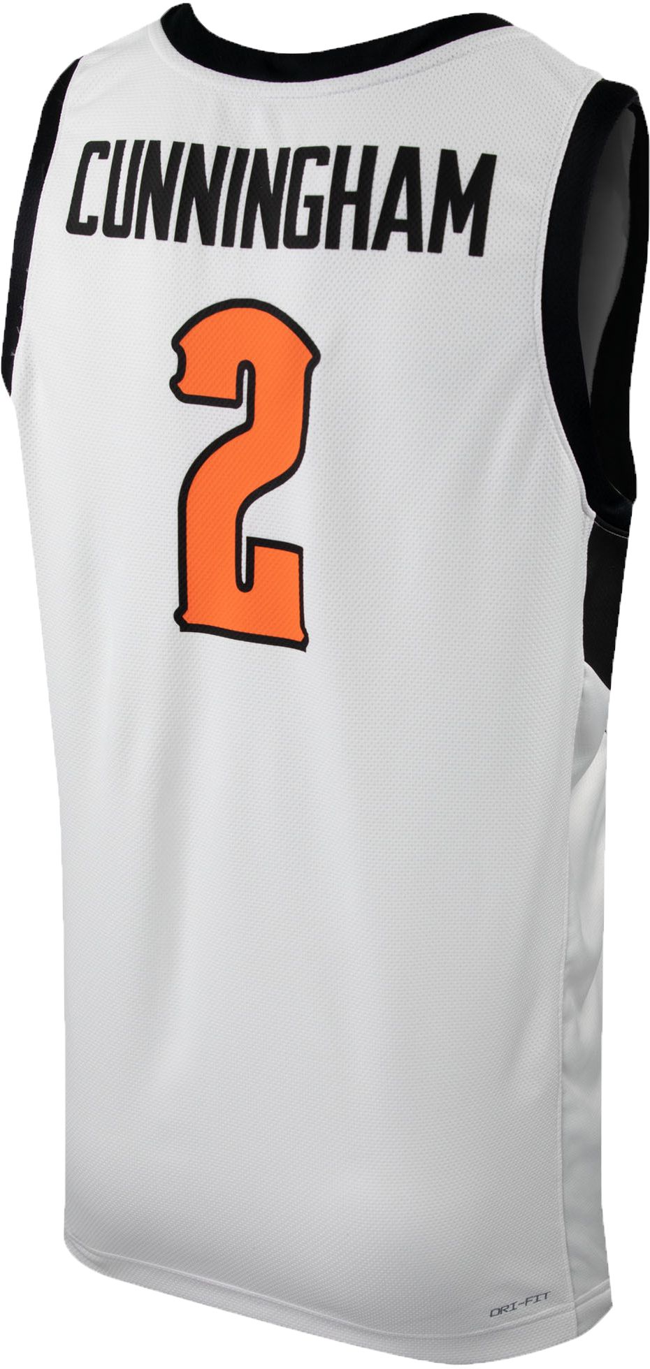 Nike Men's Oklahoma State Cowboys Cade Cunningham #2 White Replica Basketball Jersey