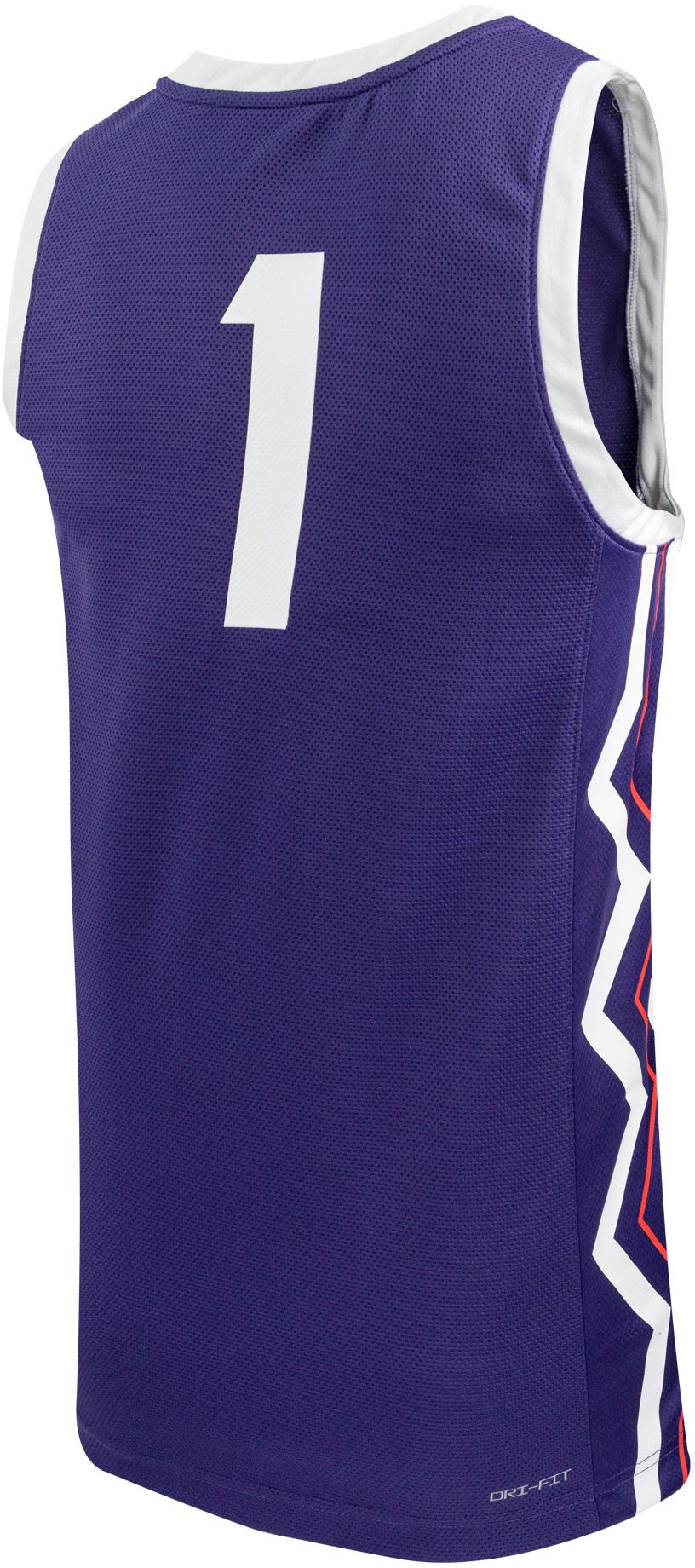 Nike Men's TCU Horned Frogs #1 Purple Replica Basketball Jersey product image