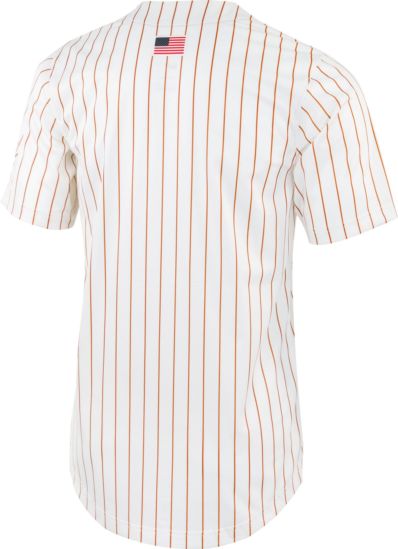 Nike Men's Texas Longhorns White Full Button Replica Baseball Jersey product image
