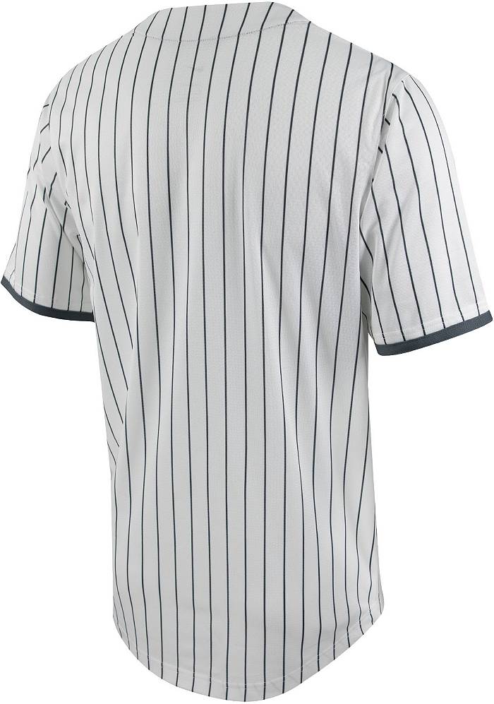 Nike Men's University of Tennessee Pinstripe Full Button Replica Baseball Jersey Small / White / Tennessee Volunteers