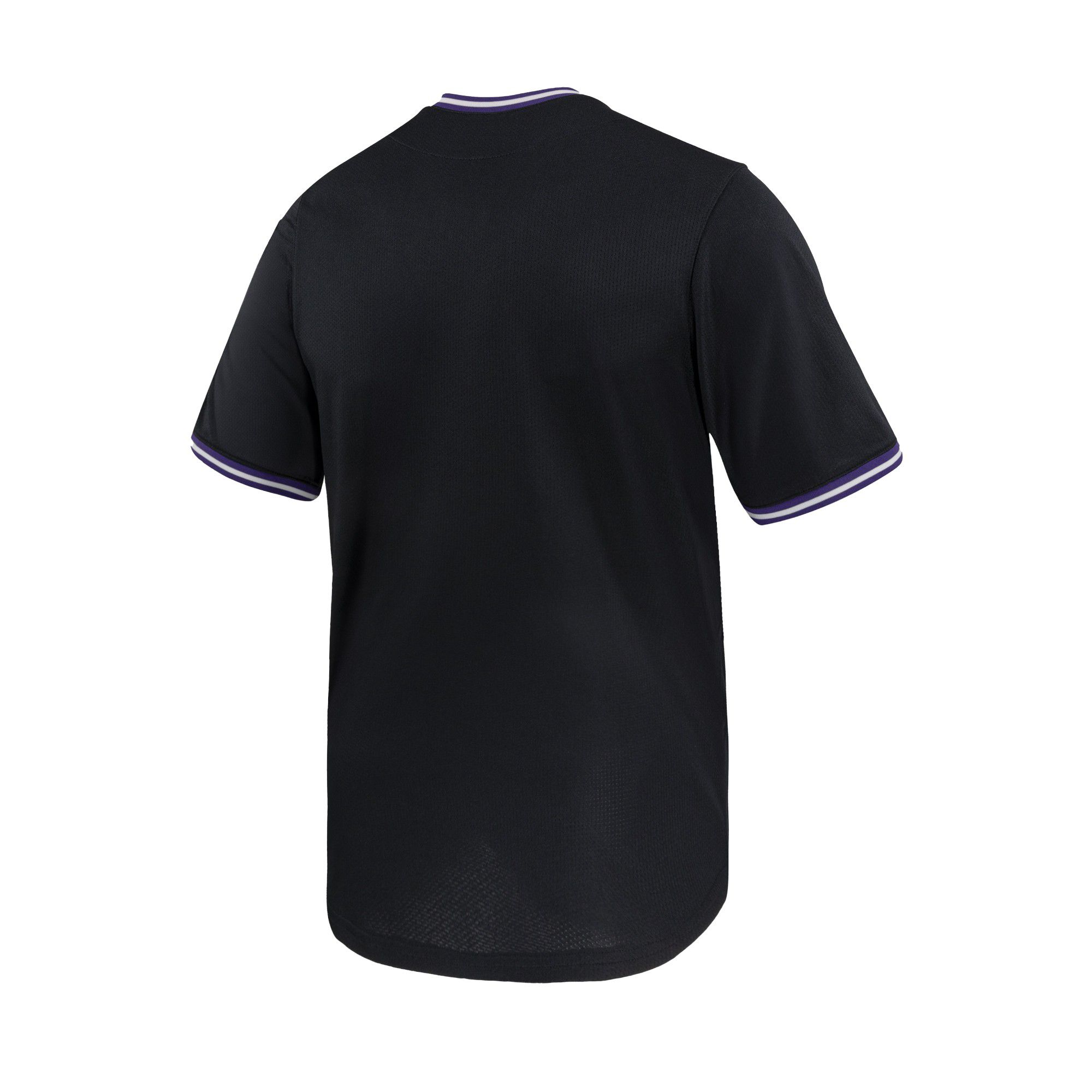 Nike Men's TCU Horned Frogs Black Full Button Replica Baseball Jersey product image