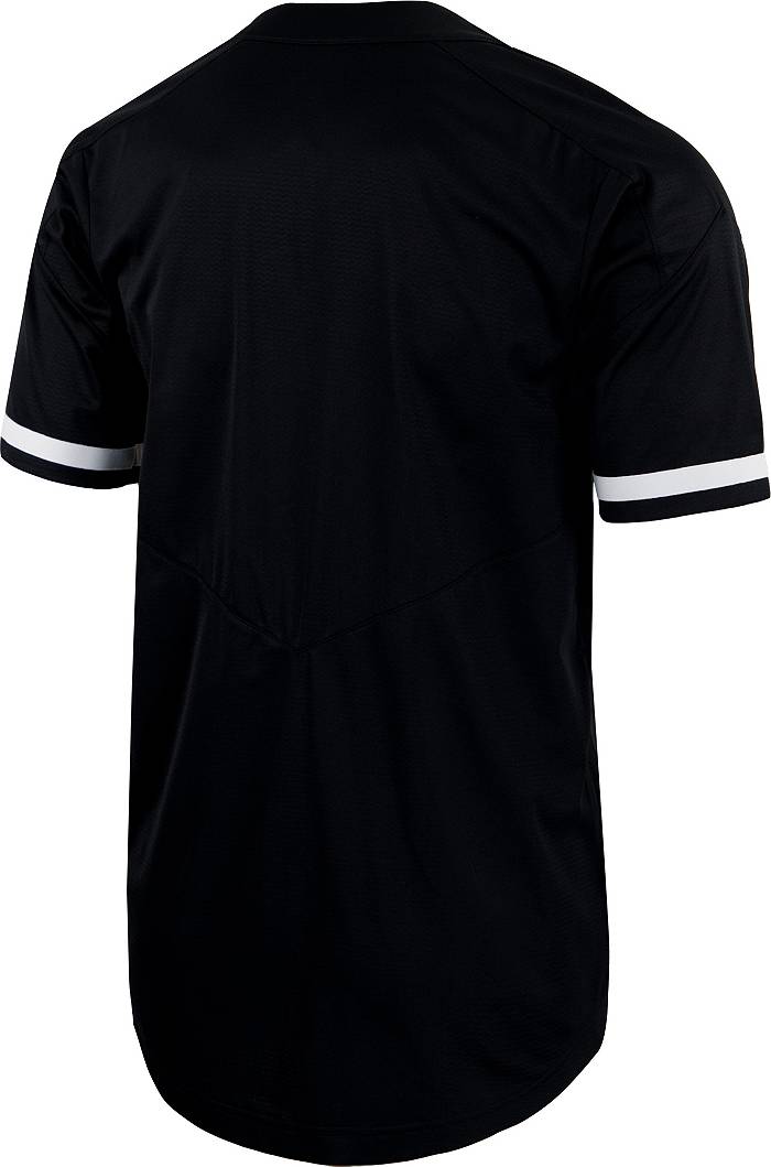 Nike Men's Long Beach State 49ers Black Full Button Replica Baseball Jersey, Medium