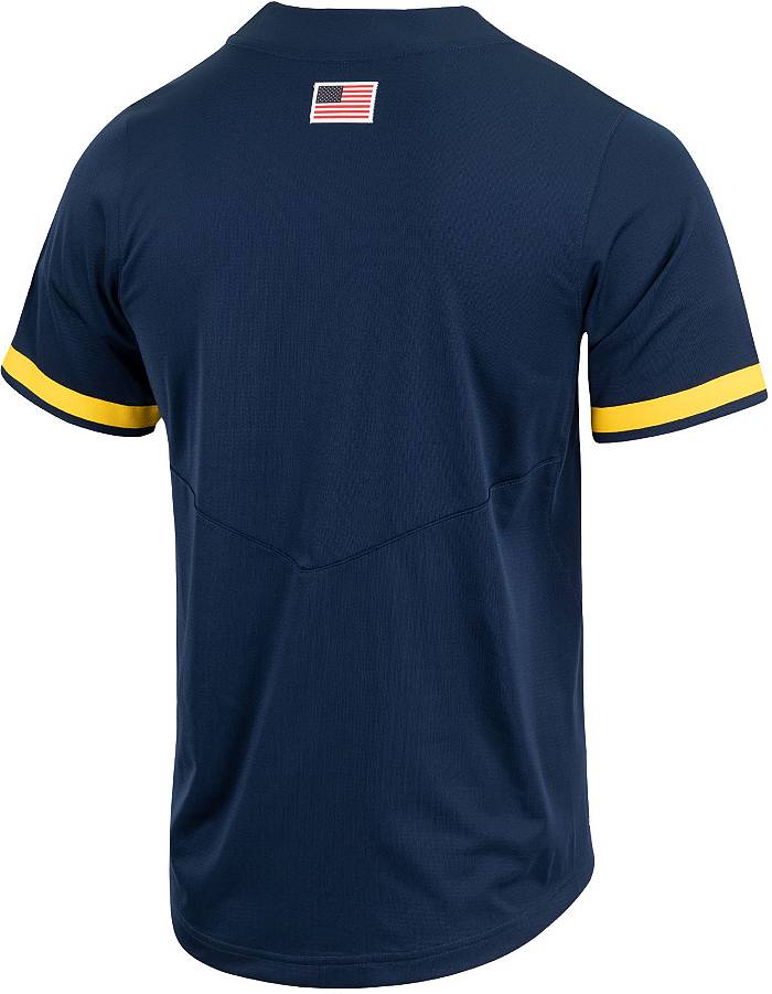 Men's Nike Natural Michigan Wolverines Replica Baseball Jersey Size: Small