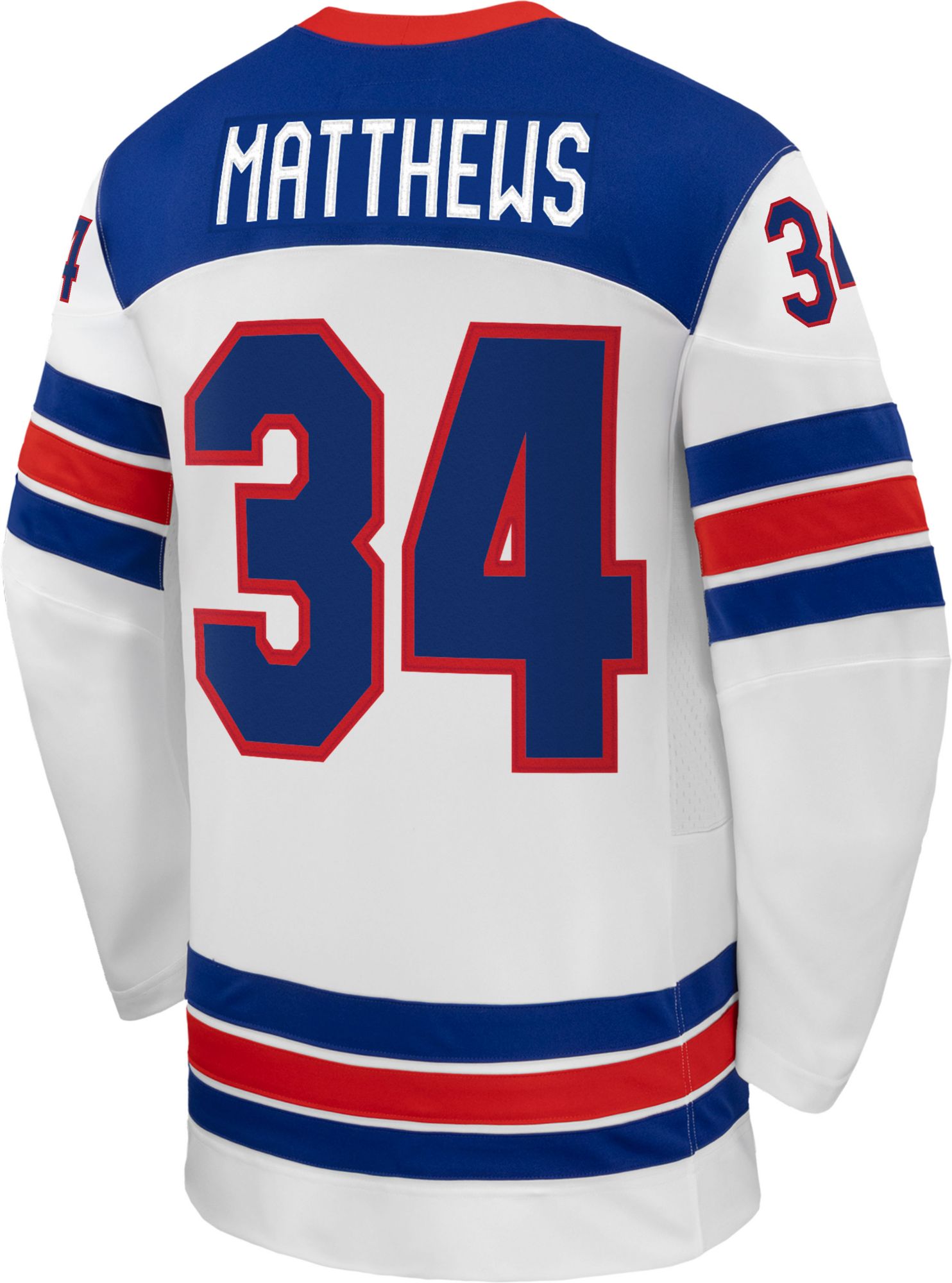 Nike Adult Team USA Auston Matthews #34 Replica White Jersey