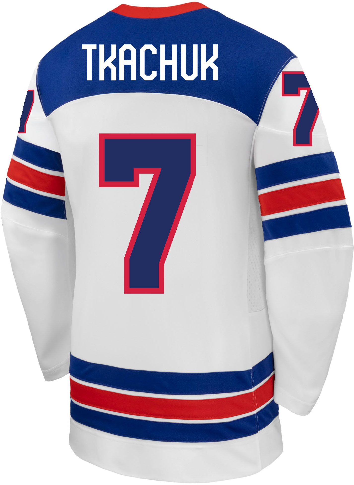 Nike Adult Team USA Brady Tkachuk #7 Replica White Jersey product image