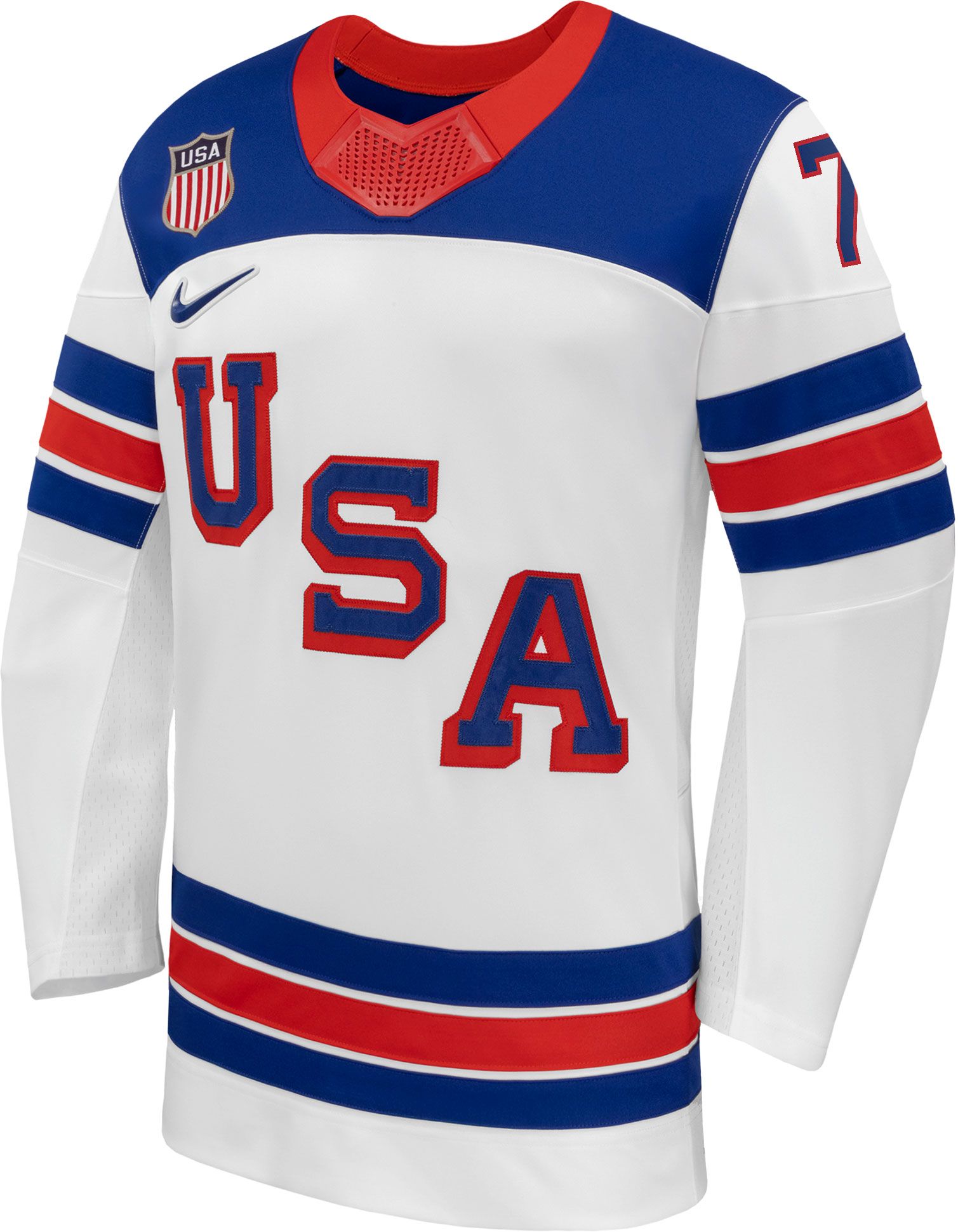Nike Adult Team USA Brady Tkachuk #7 Replica White Jersey product image