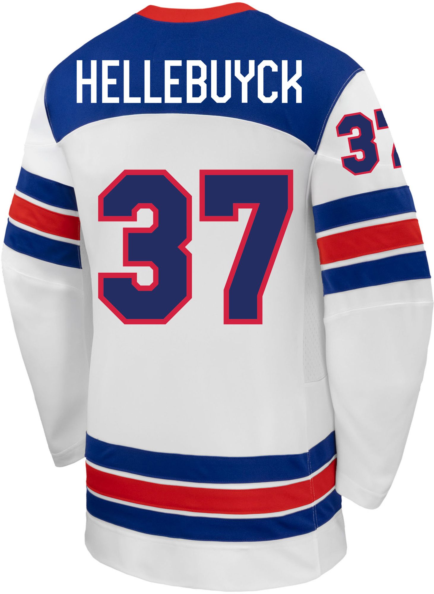 Nike Adult Team USA White Connor Hellebuyck #37 Replica Jersey product image
