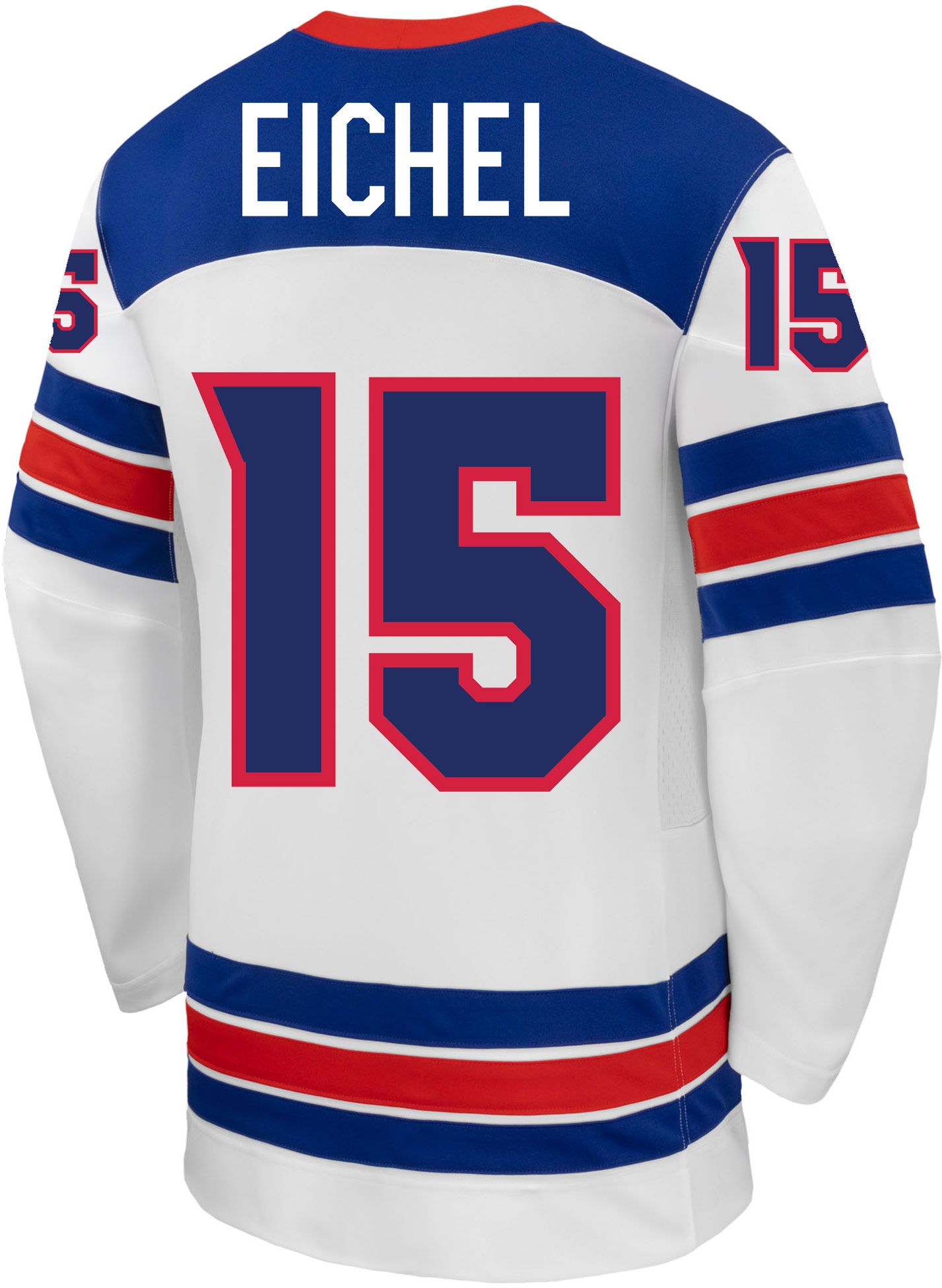 Nike Adult Team USA Jack Eichel #15 Replica White Jersey product image