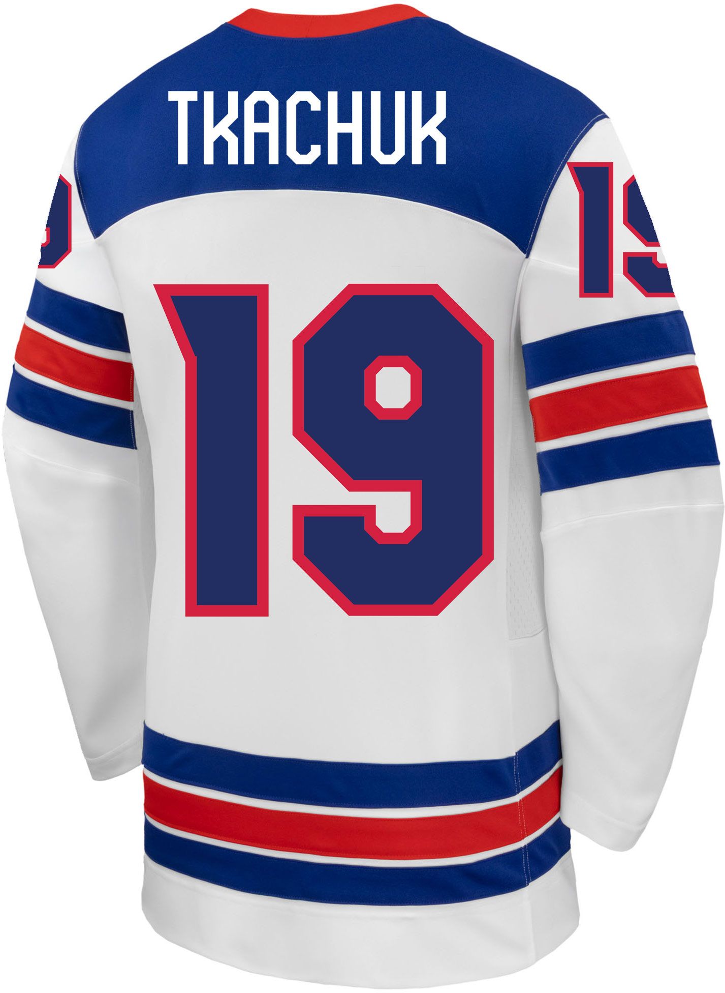 Nike Adult Team USA Matthew Tkachuk #19 Replica White Jersey product image