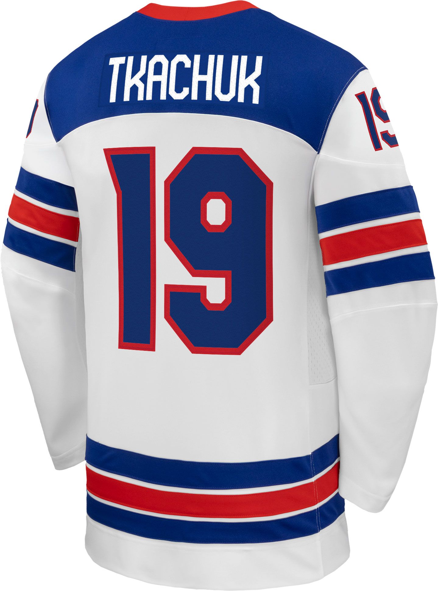 Nike Adult Team USA Matthew Tkachuk #19 Replica White Jersey product image