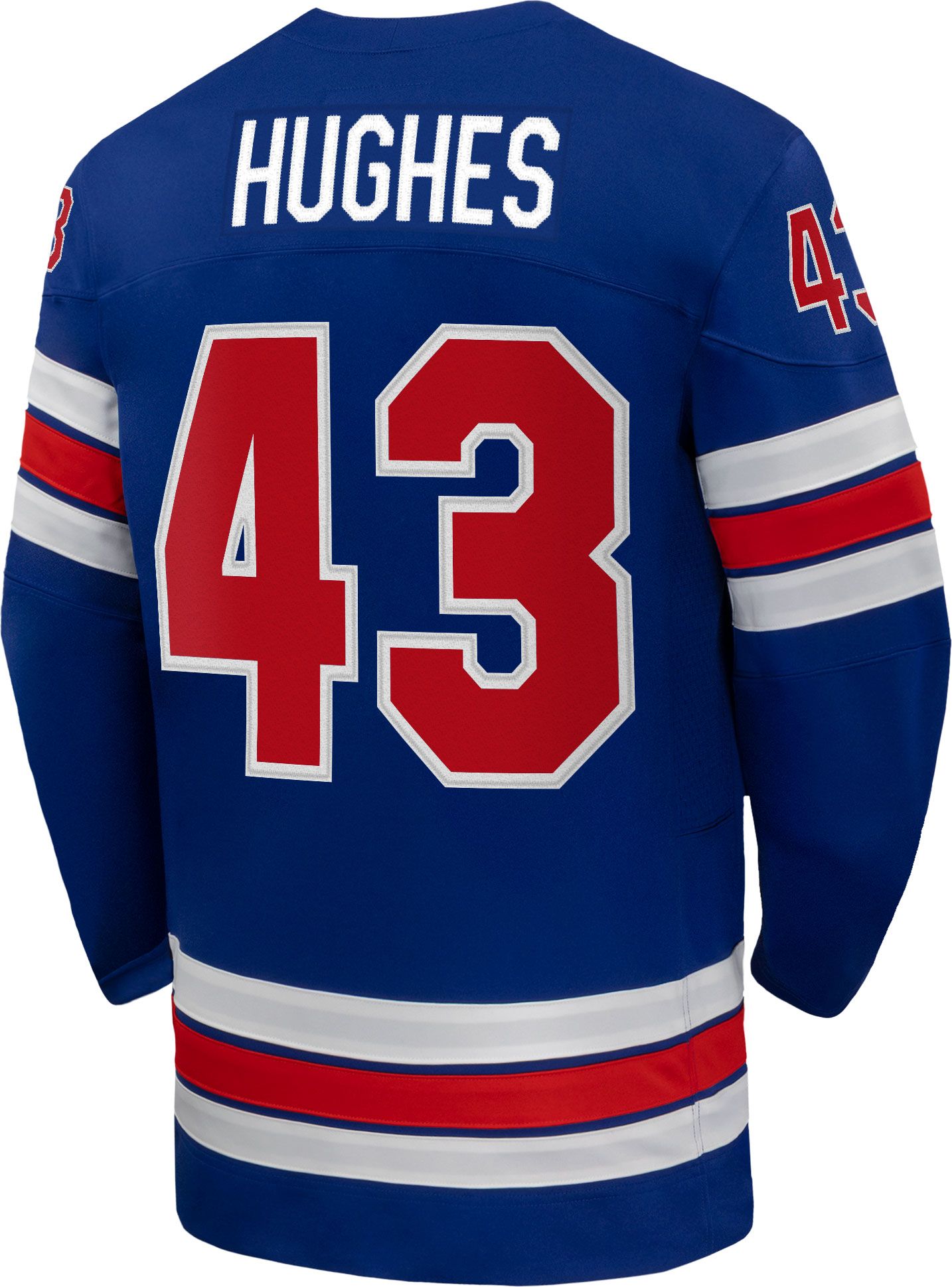 Nike Adult Team USA Quinn Hughes #43 Replica Blue Jersey product image