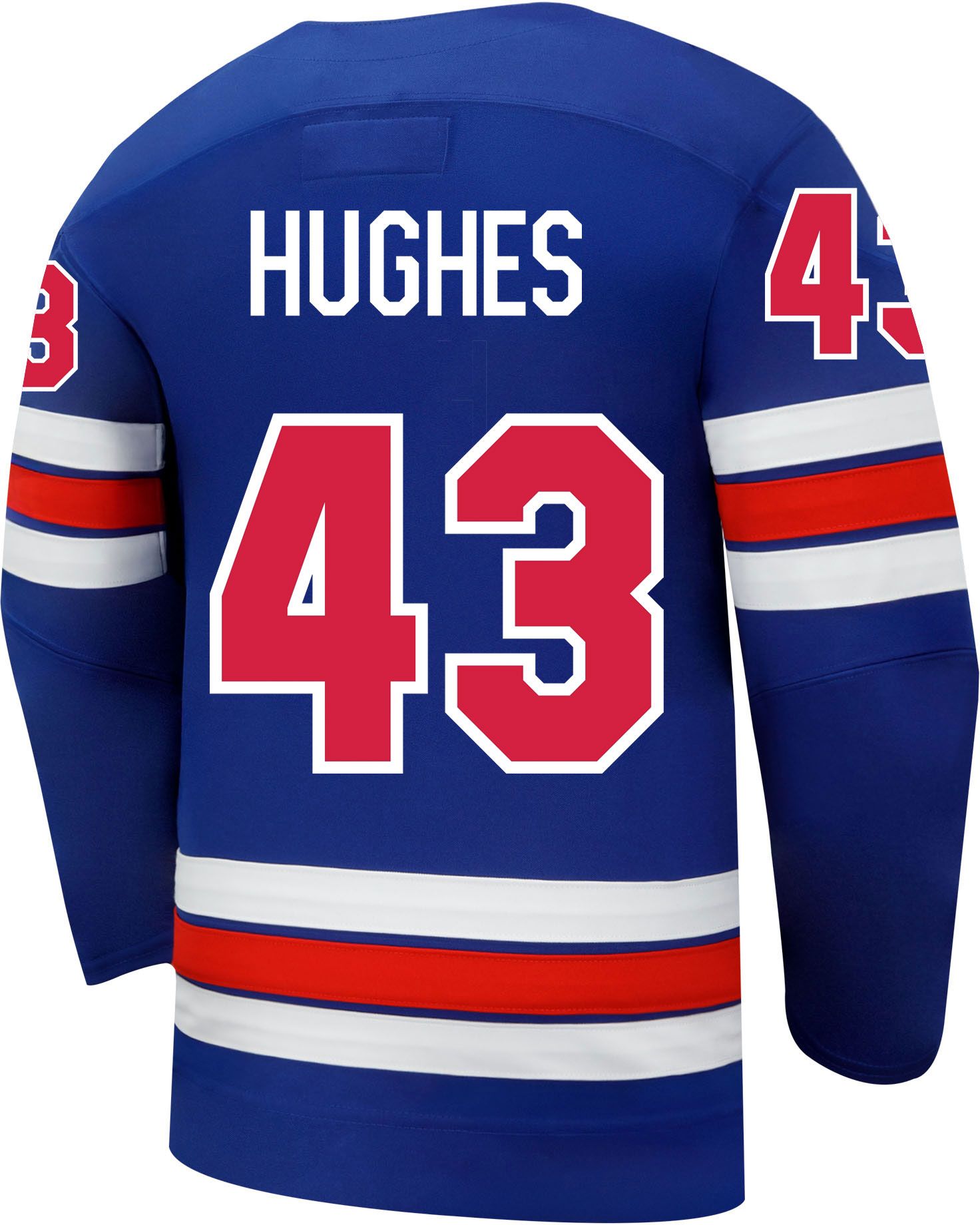Nike Adult Team USA Quinn Hughes #43 Replica Blue Jersey product image