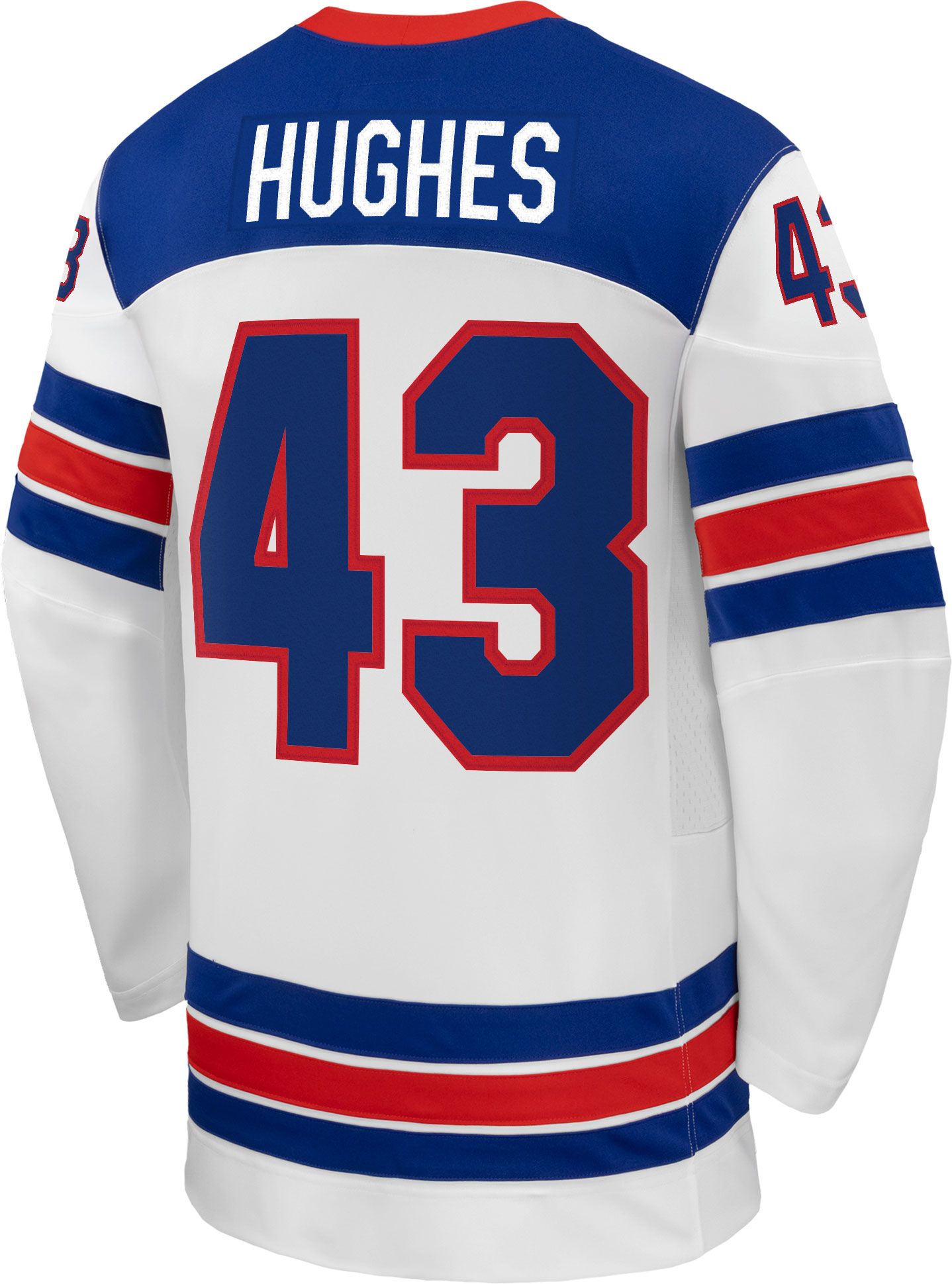 Nike Adult Team USA Quinn Hughes #43 Replica White Jersey product image